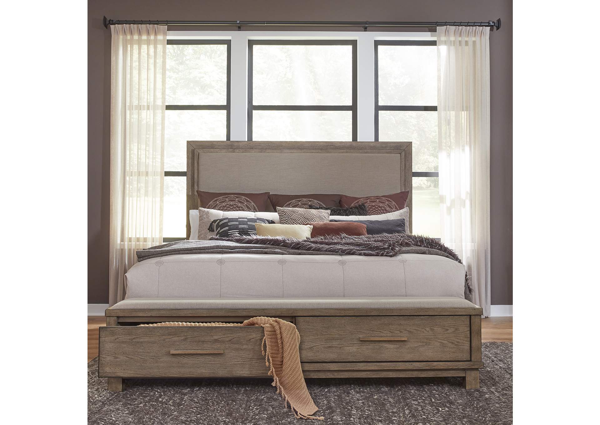 Canyon Road King Storage Bed,Liberty