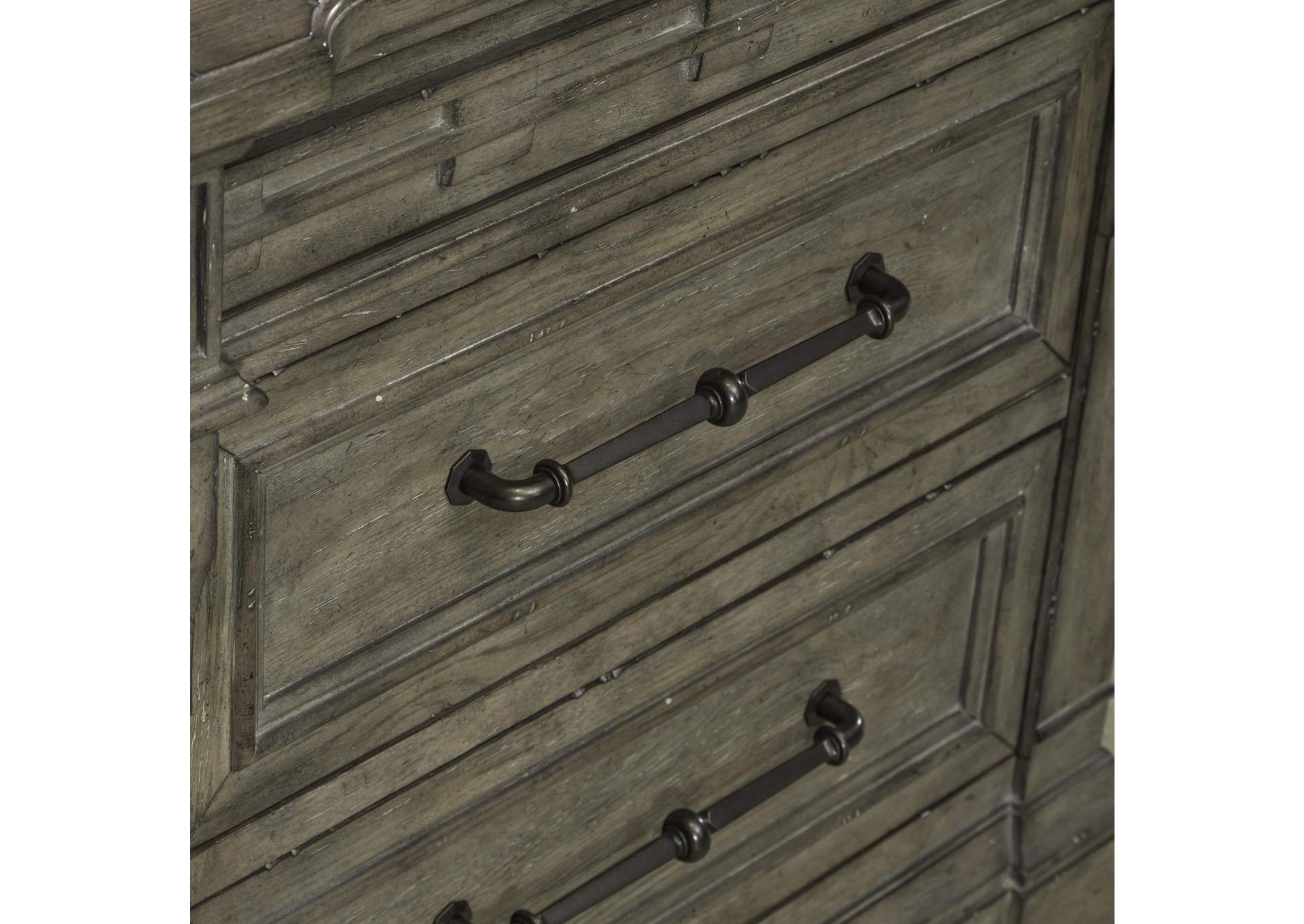 Town & Country 3 Drawer Nightstand with Charging Station,Liberty