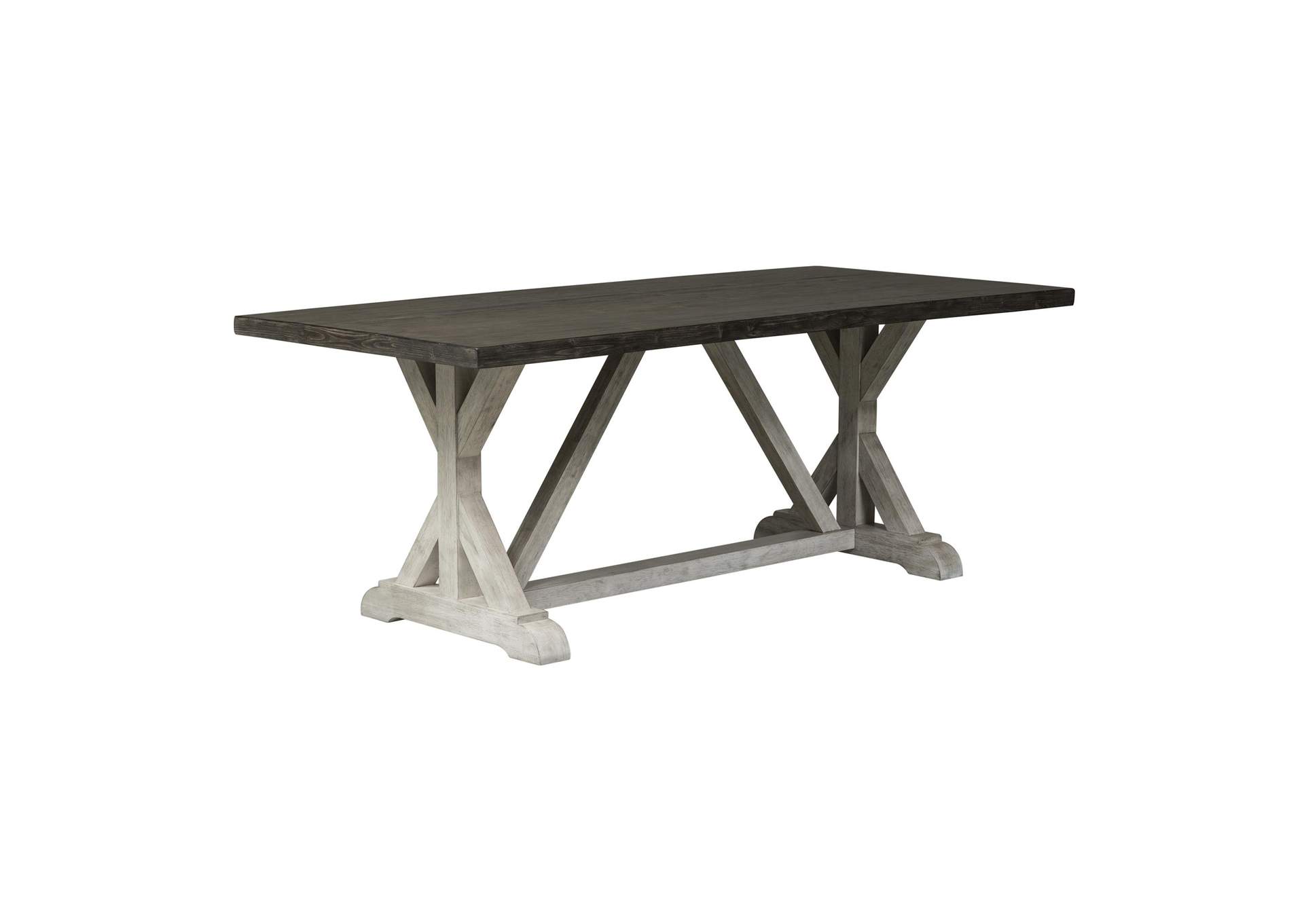 Willowrun 7 Piece Trestle Table Set,Liberty