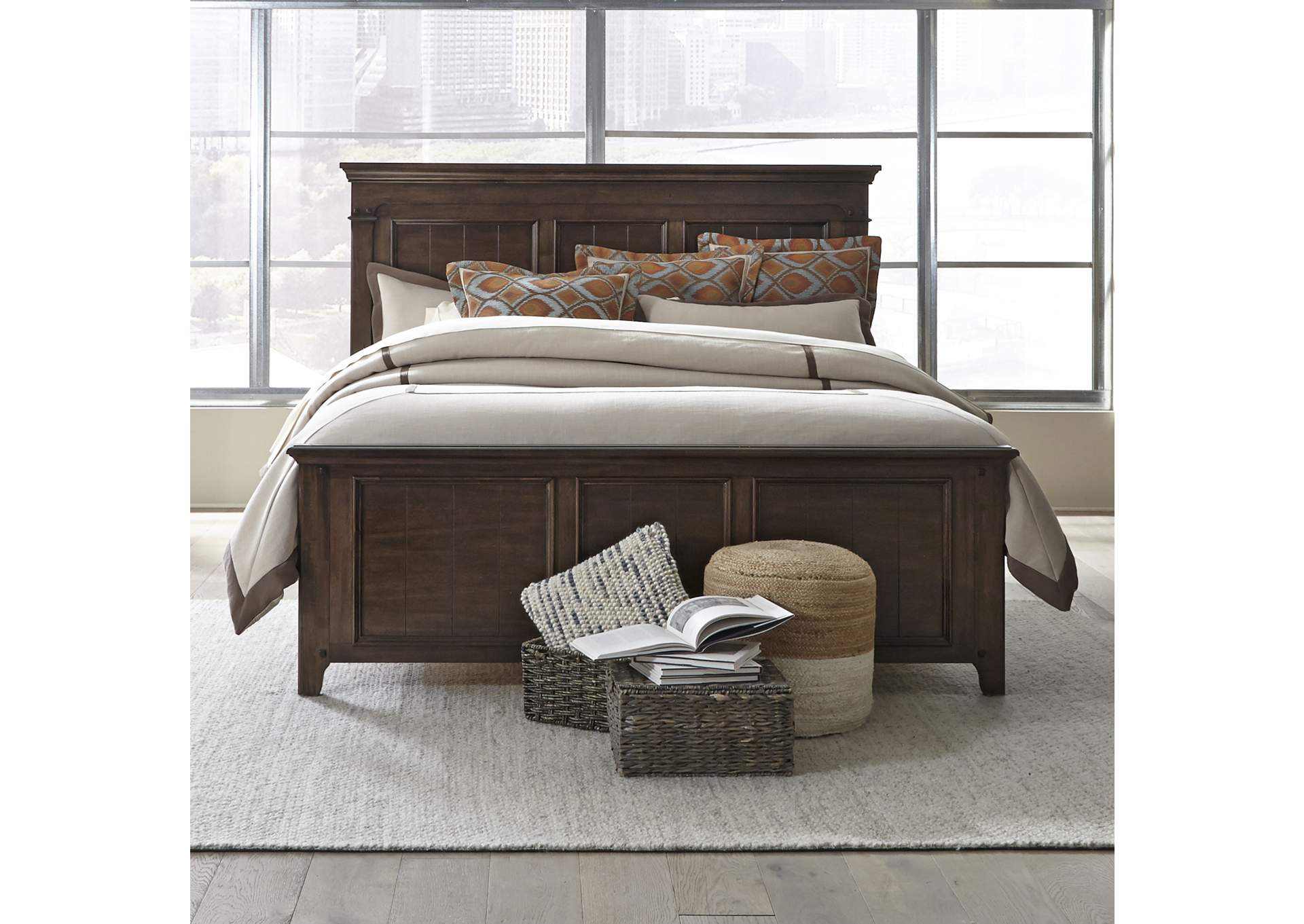Saddlebrook Queen Panel Bed,Liberty