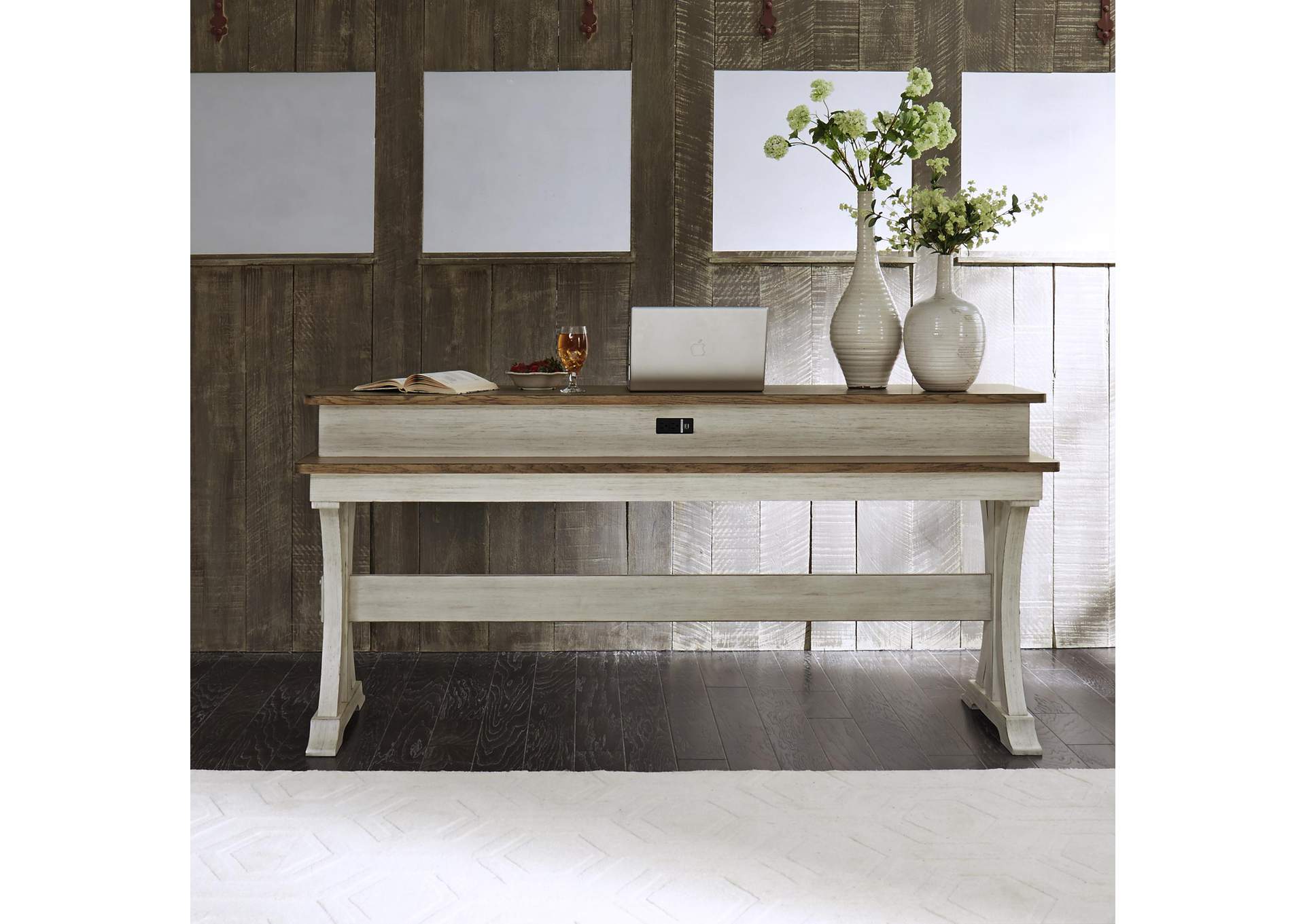 Farmhouse Reimagined Console Bar Table,Liberty