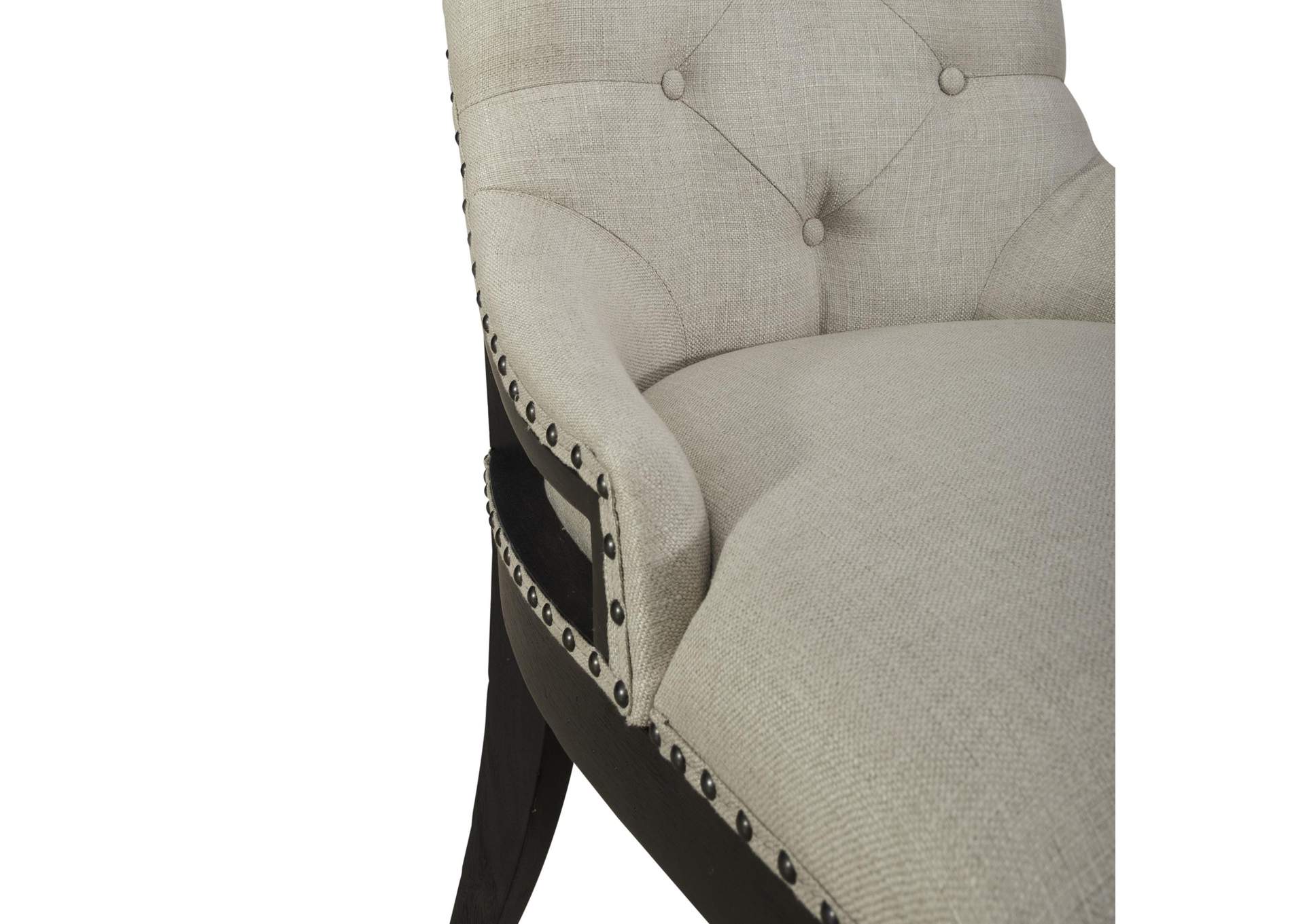 Americana Farmhouse Upholstered Shelter Side Chair - Black (RTA),Liberty