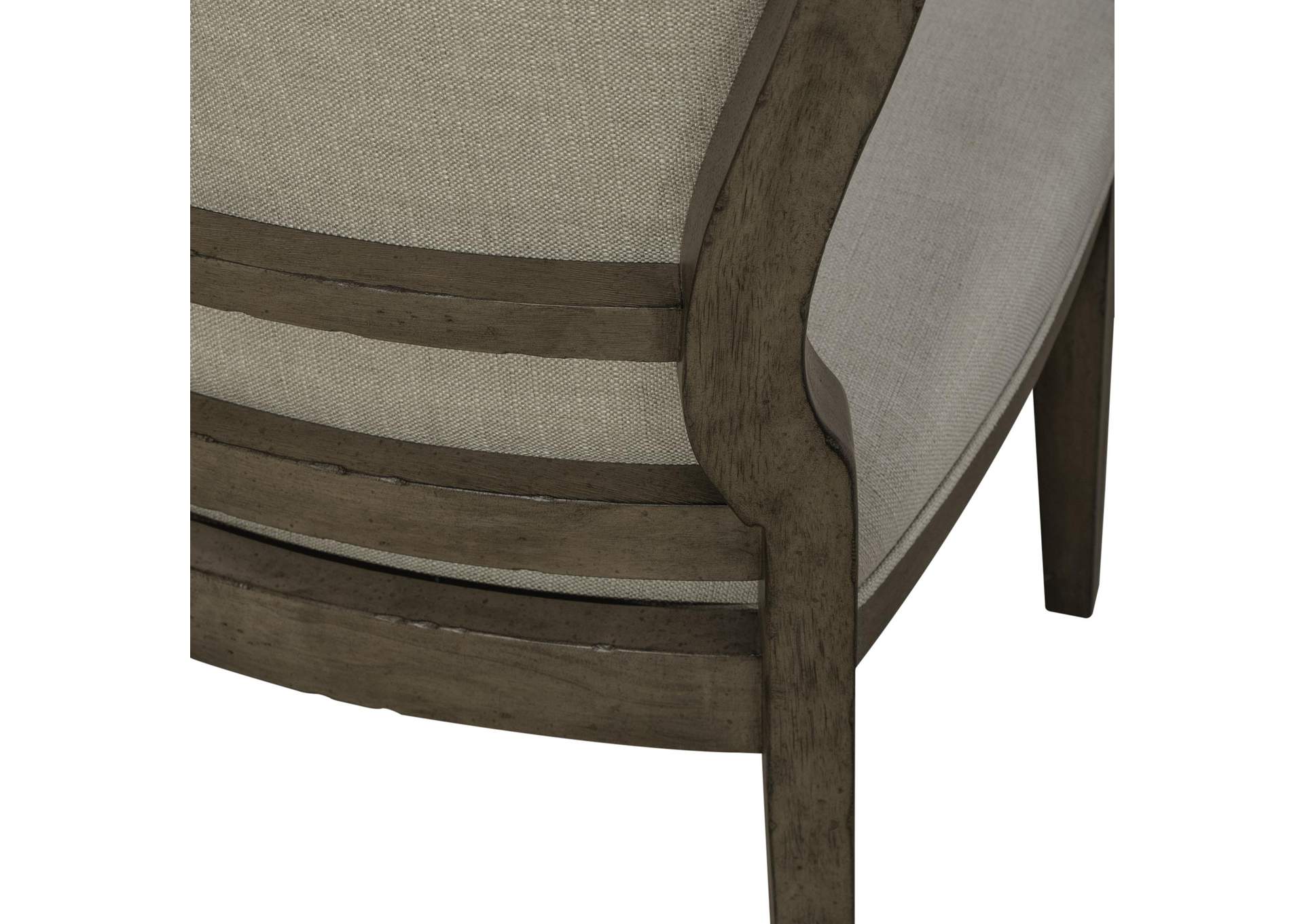 Americana Farmhouse Upholstered Tufted Back Side Chair,Liberty