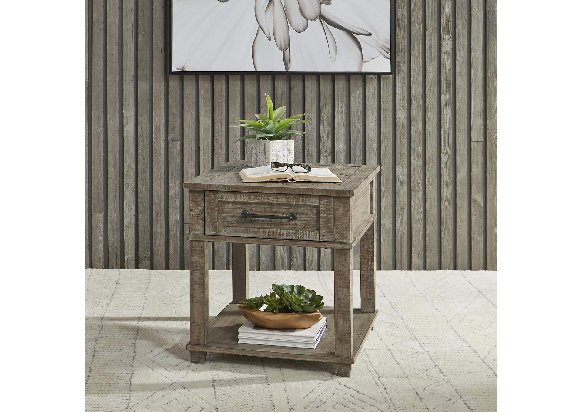 Parkland Falls Rectangular End Table,Liberty