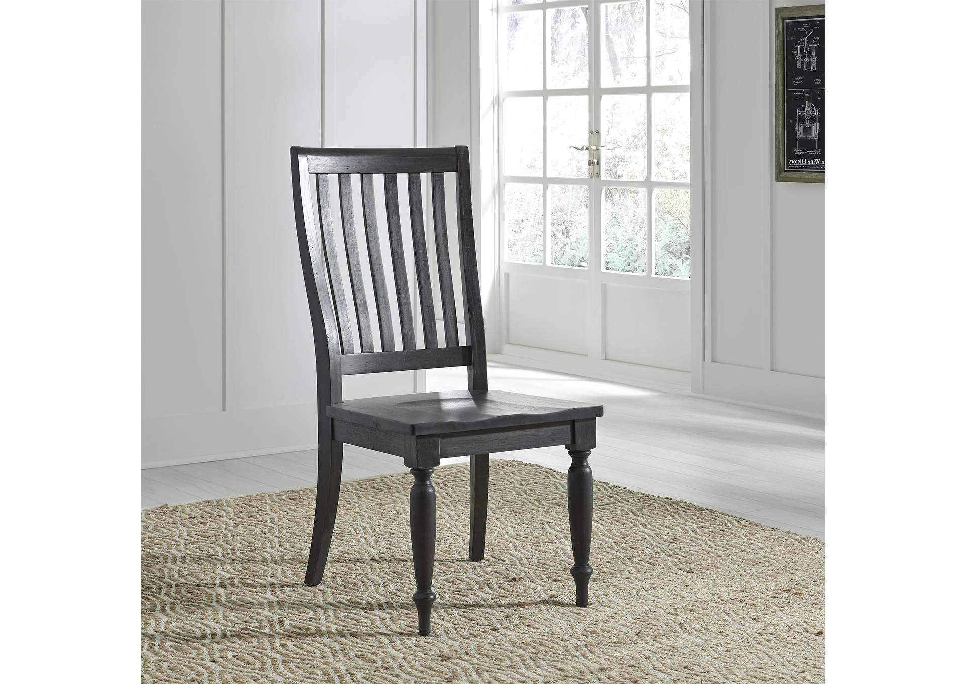 Harvest Home Slat Back Side Chair (RTA),Liberty