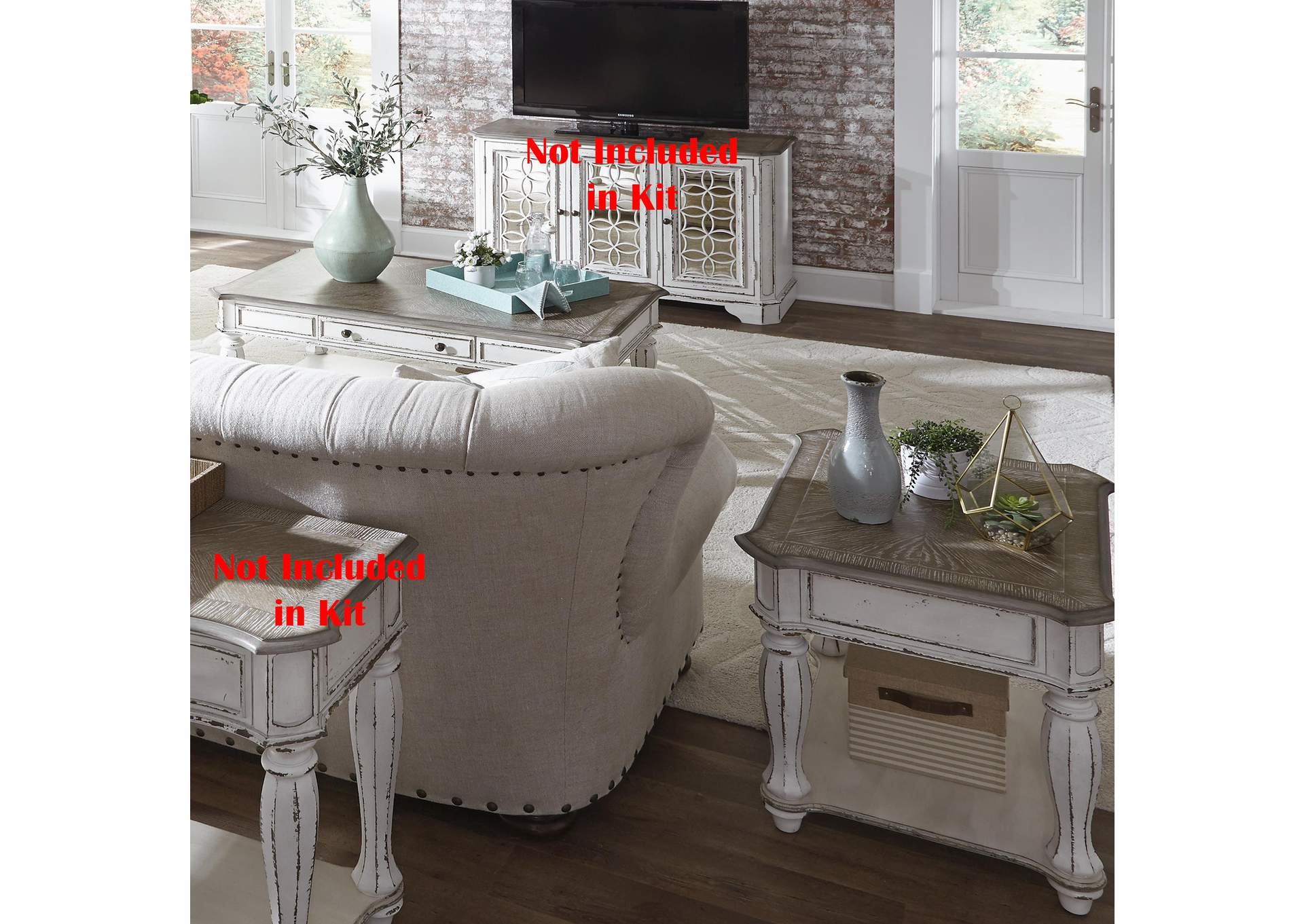 Magnolia Manor 3 Piece Set (1 - Cocktail 2 - End Tables),Liberty