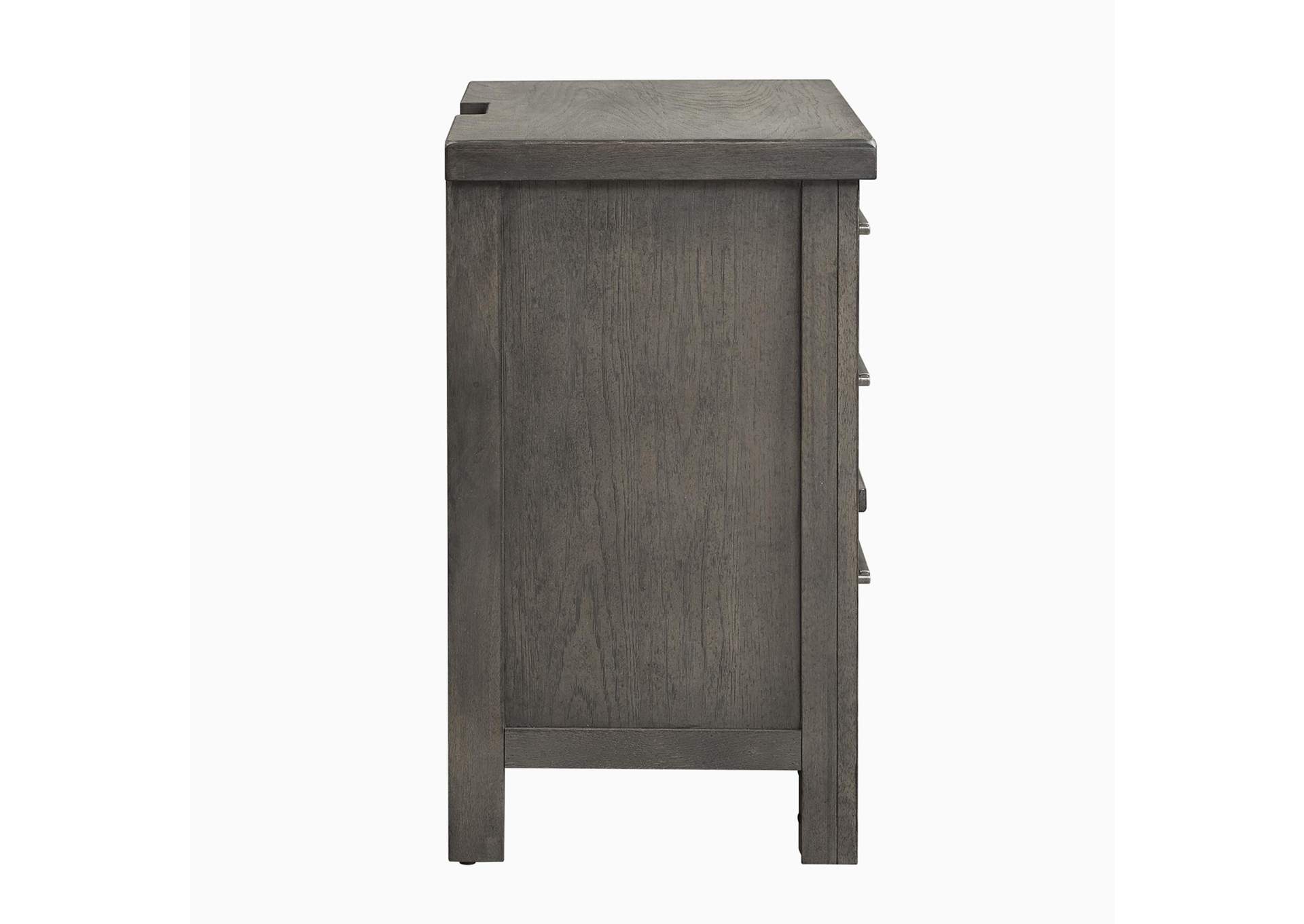 Modern Farmhouse 3 Drawer Nightstand,Liberty