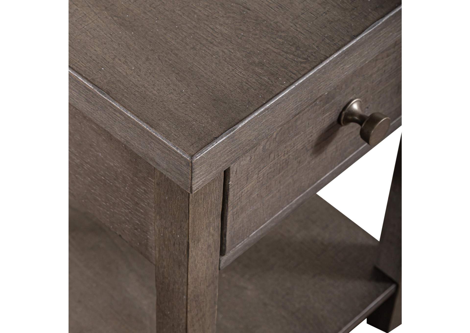 Modern Farmhouse Drawer Chair Side Table,Liberty