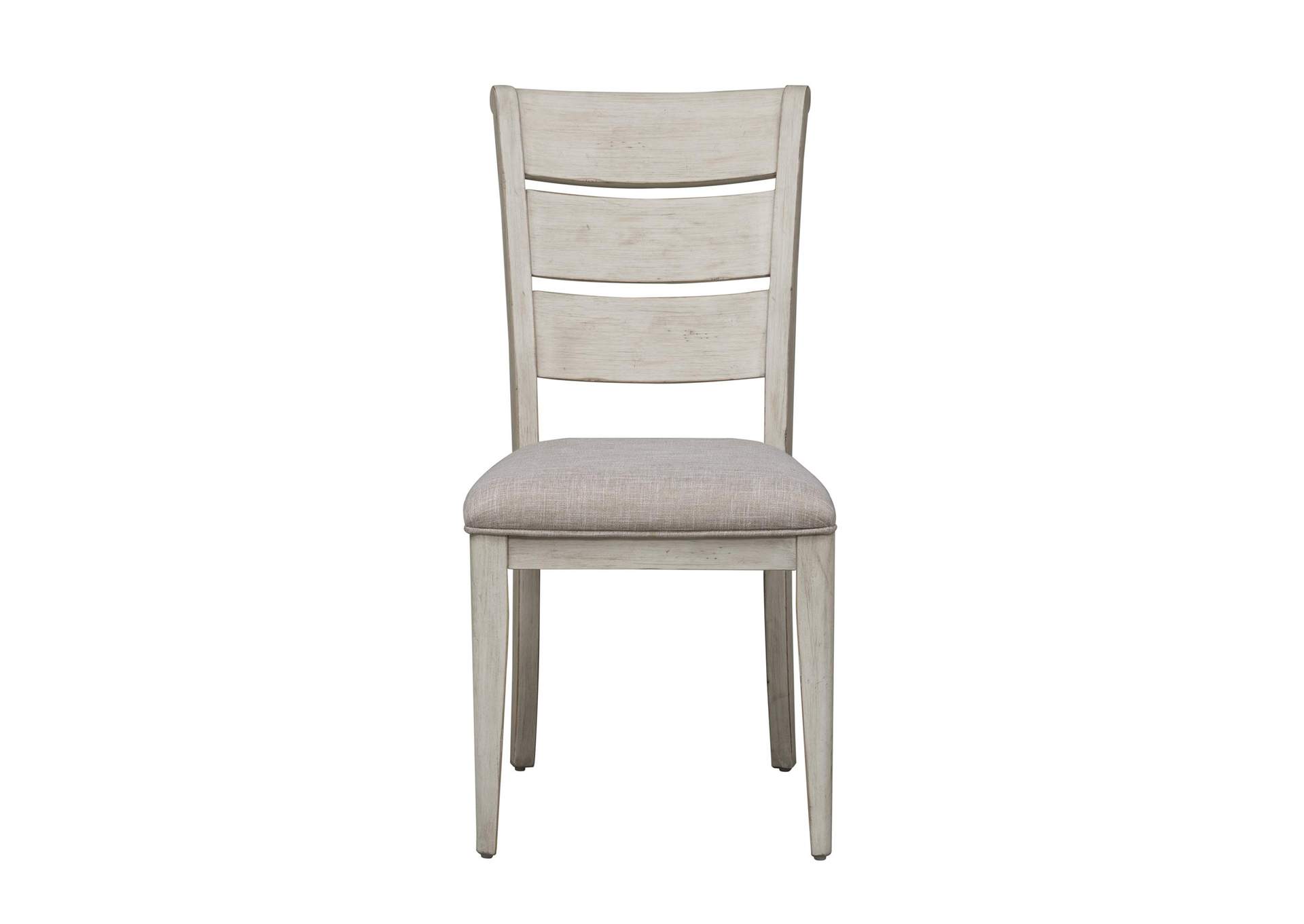 Farmhouse Reimagined Ladder Back Upholstered Side Chair (RTA),Liberty