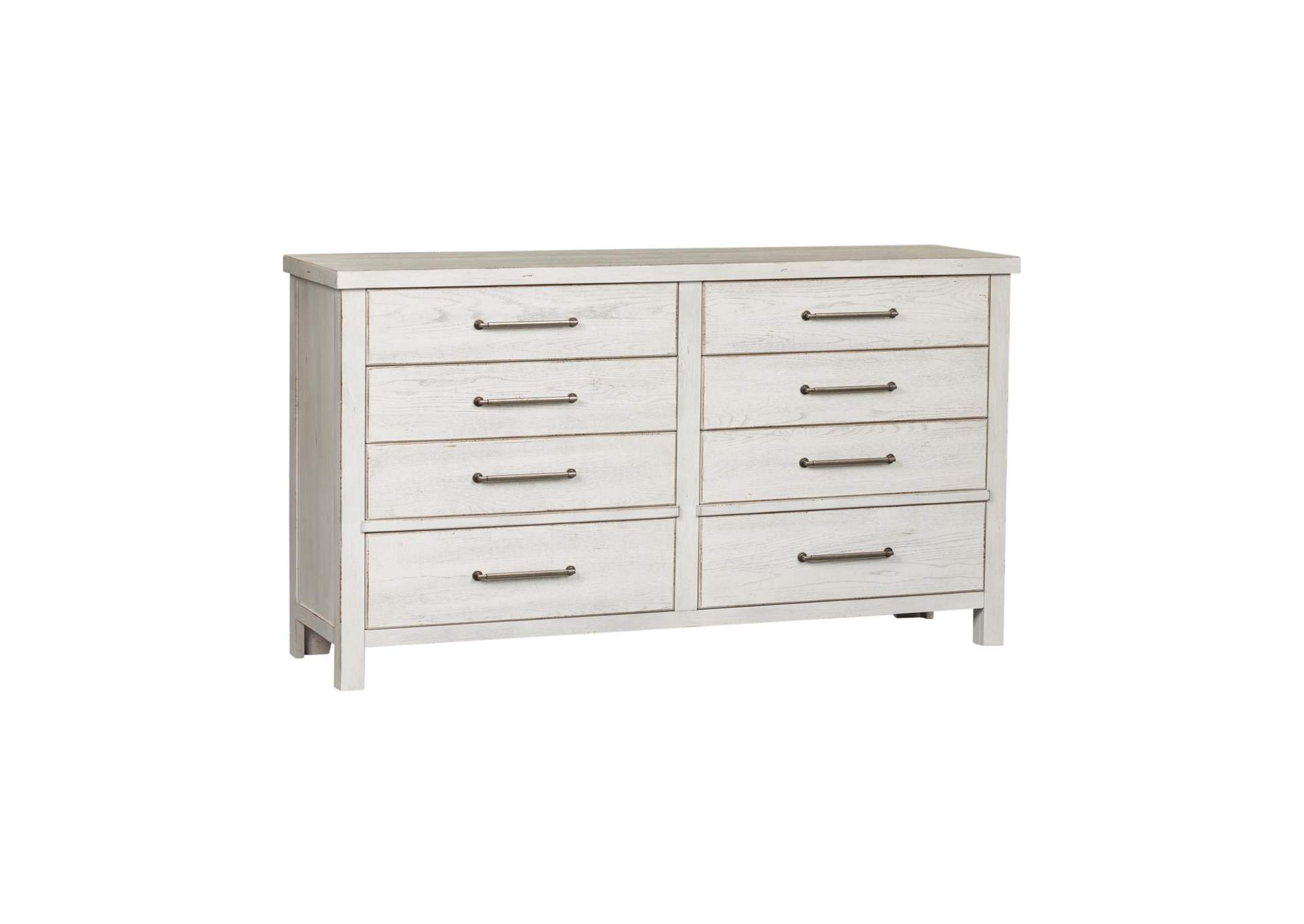 Modern Farmhouse 8 Drawer Dresser,Liberty