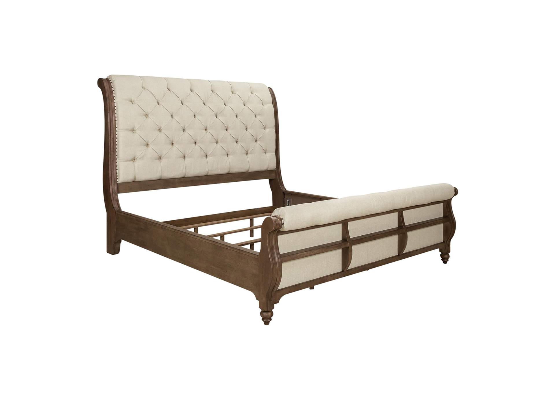 Americana Farmhouse King Sleigh Bed,Liberty