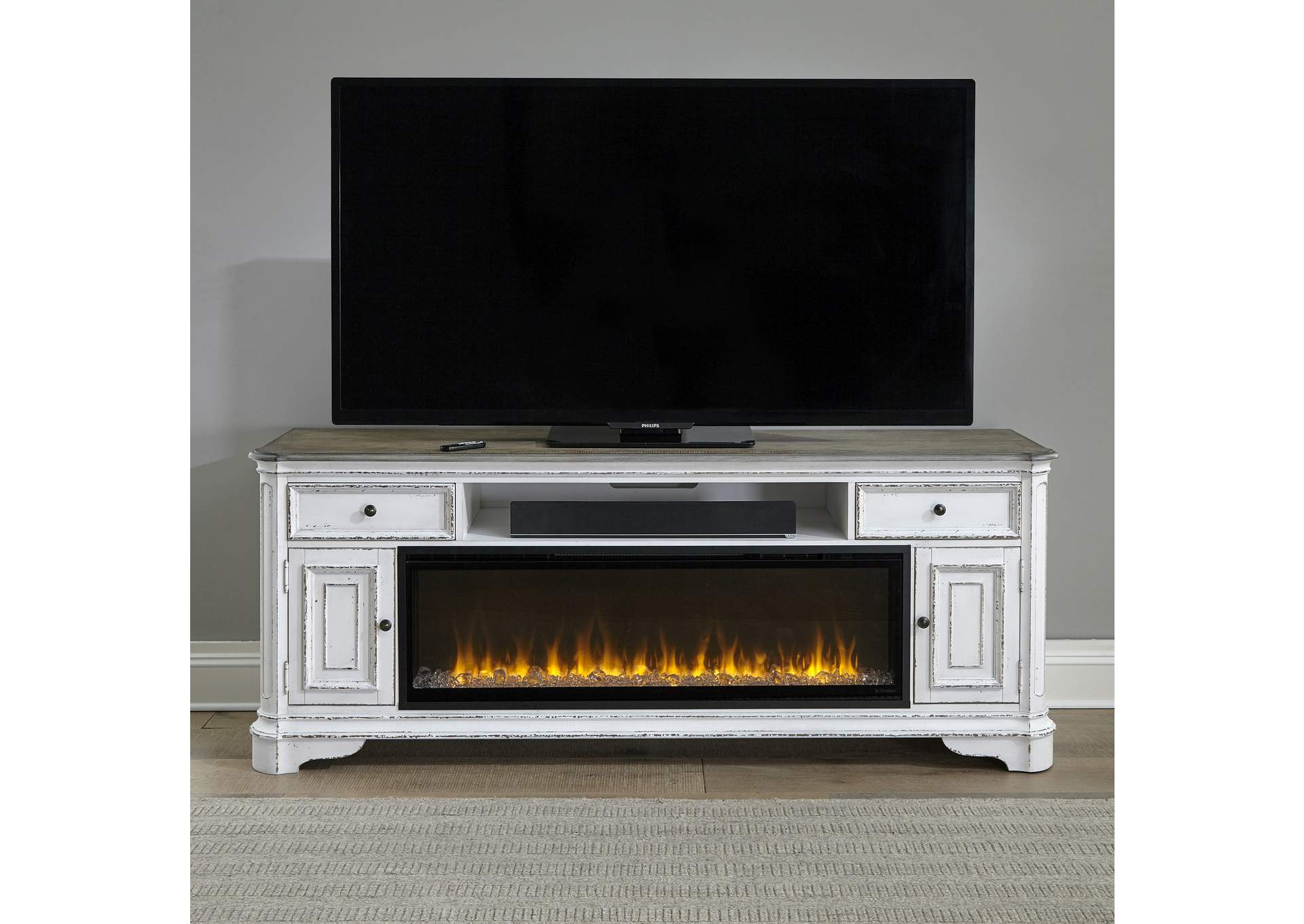 Fireplace TV Consoles 244 82 Inch Console with Fire,Liberty