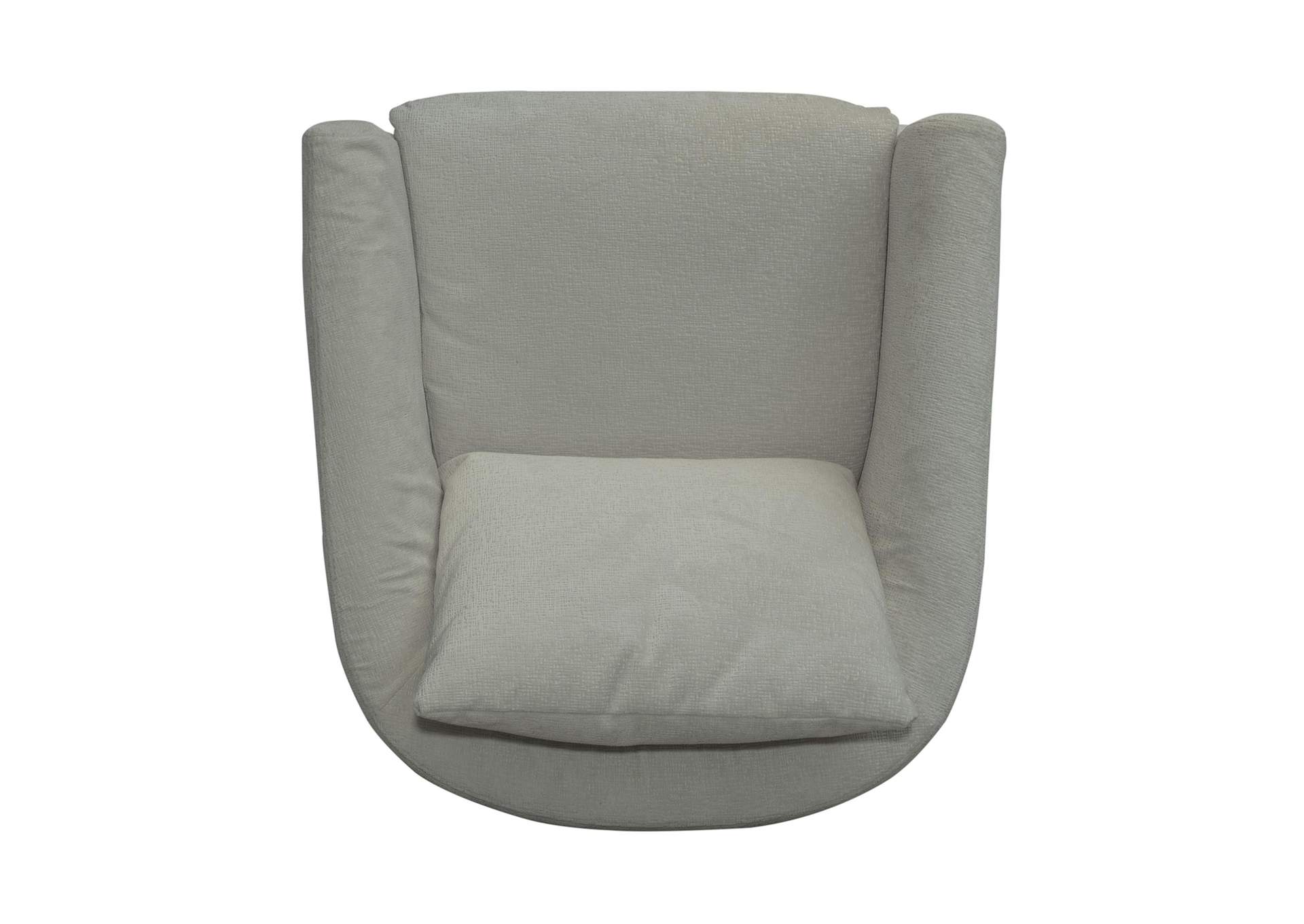 Saxton Upholstered Swivel Accent Chair - Ivory,Liberty