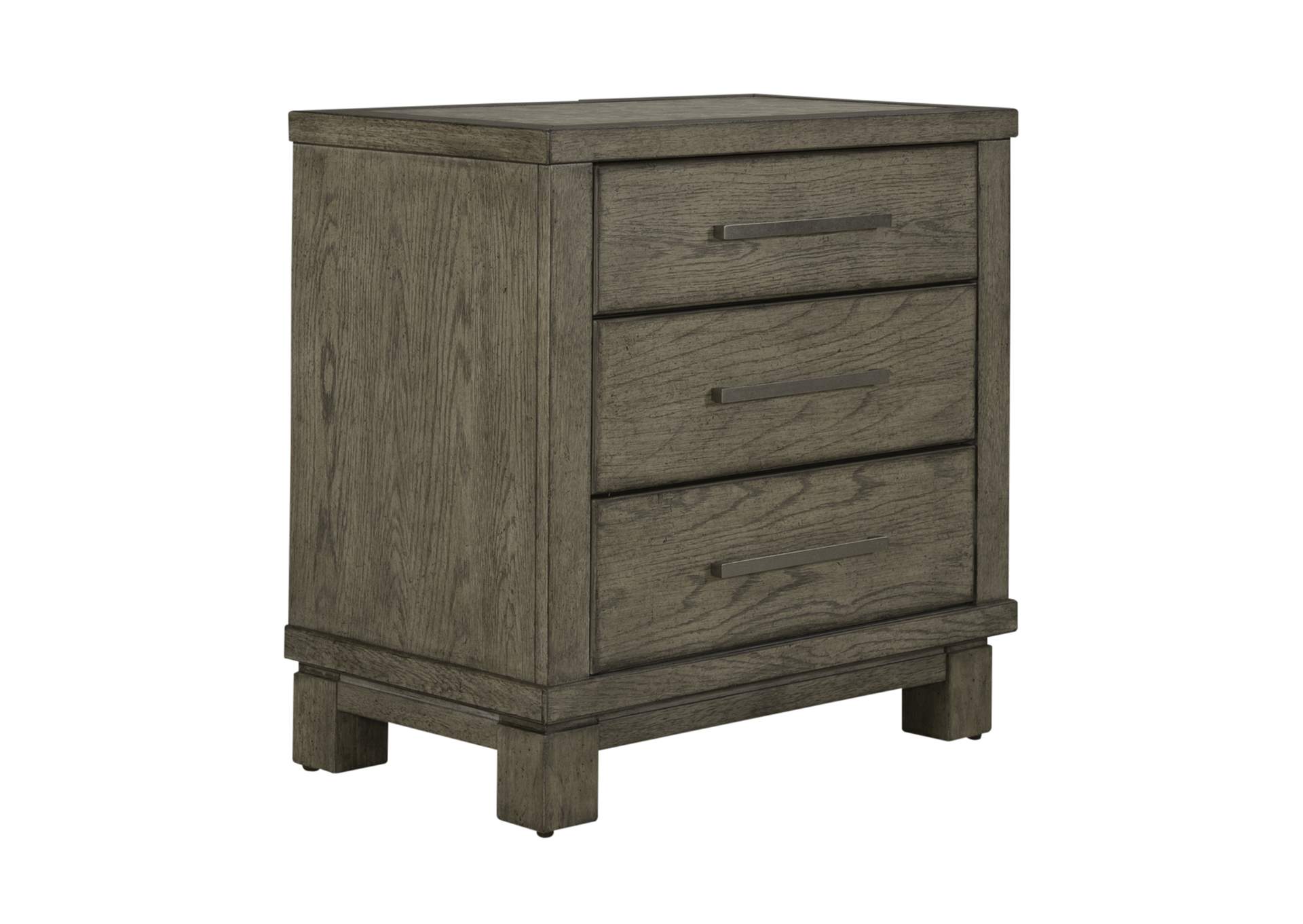 Canyon Road 3 Drawer Nightstand with Charging Station,Liberty