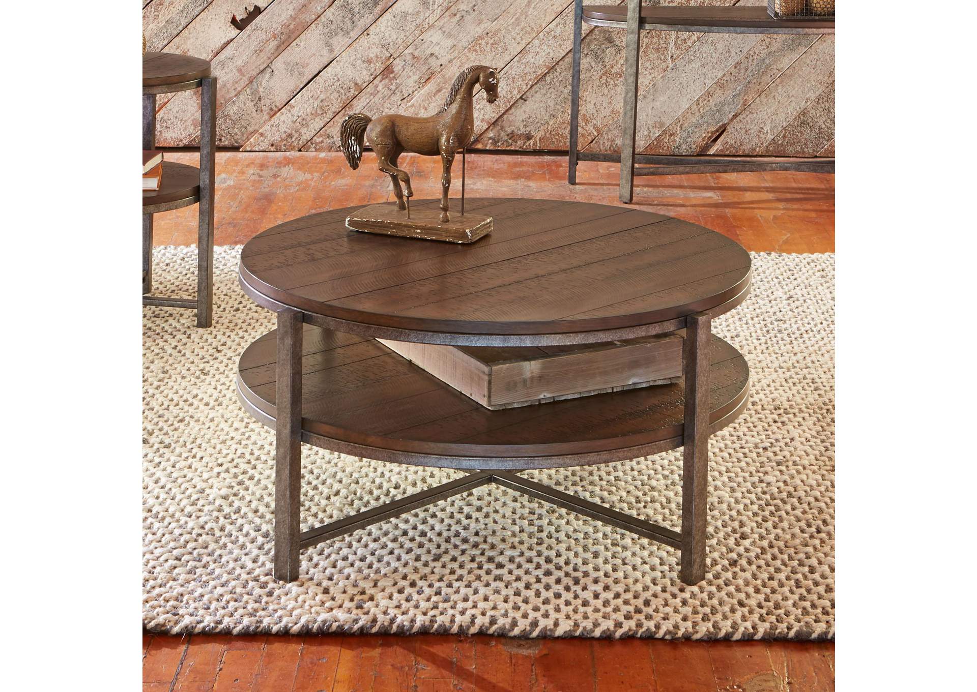 Breckinridge Round Cocktail Table,Liberty