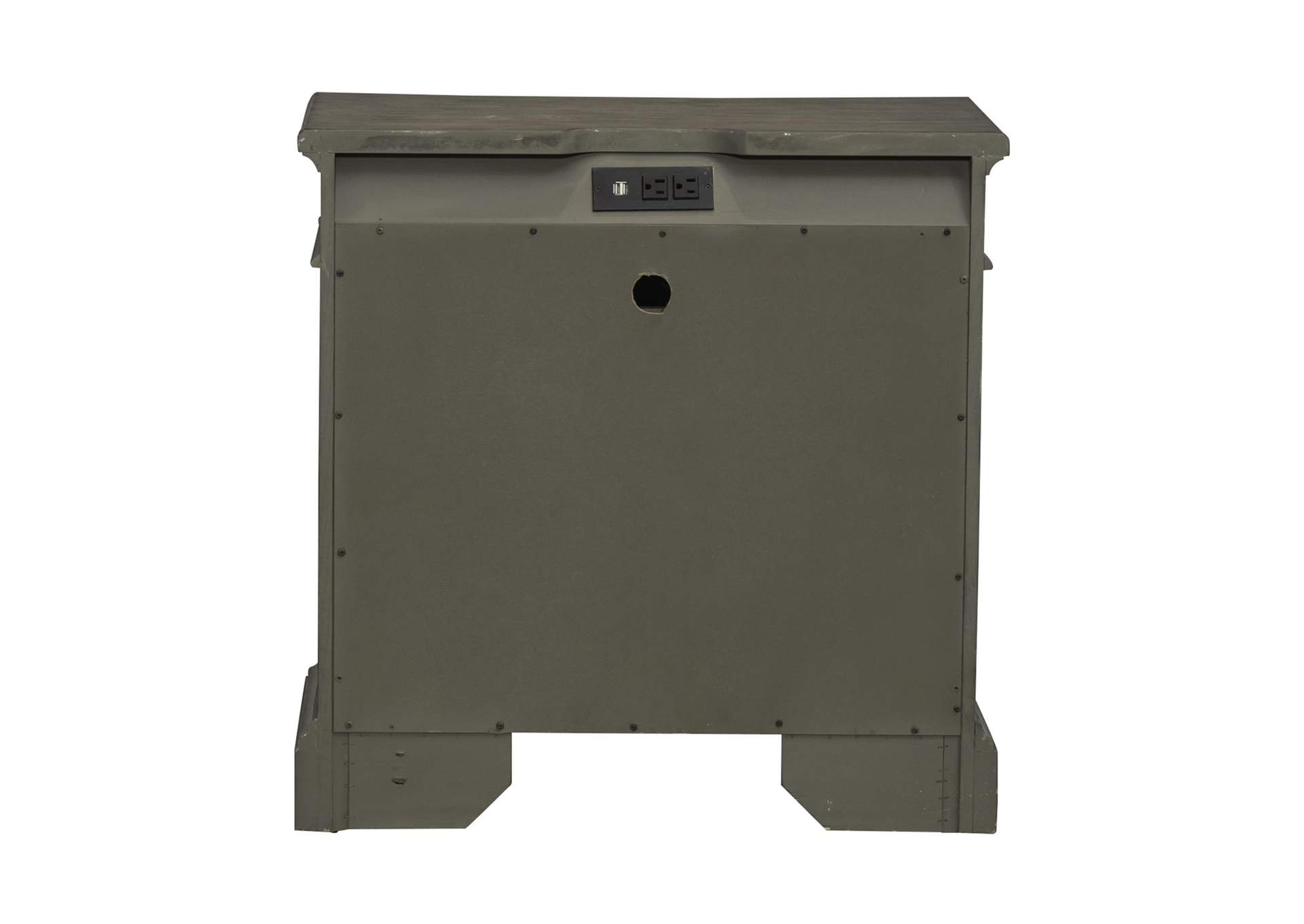 Town & Country 3 Drawer Nightstand with Charging Station,Liberty