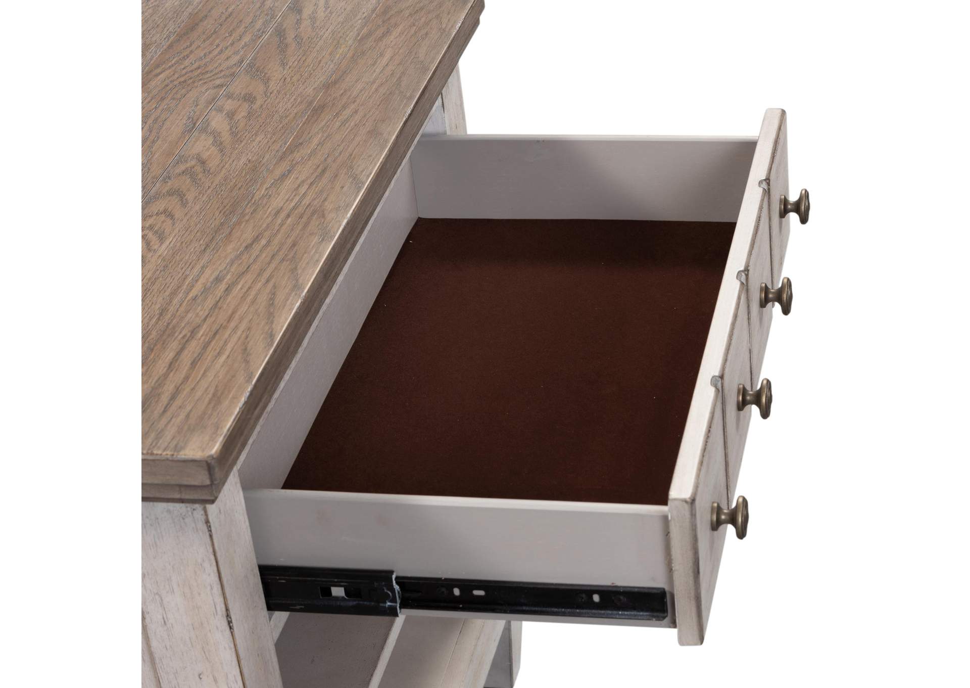 Heartland 1 Drawer Nightstand with Charging Station,Liberty