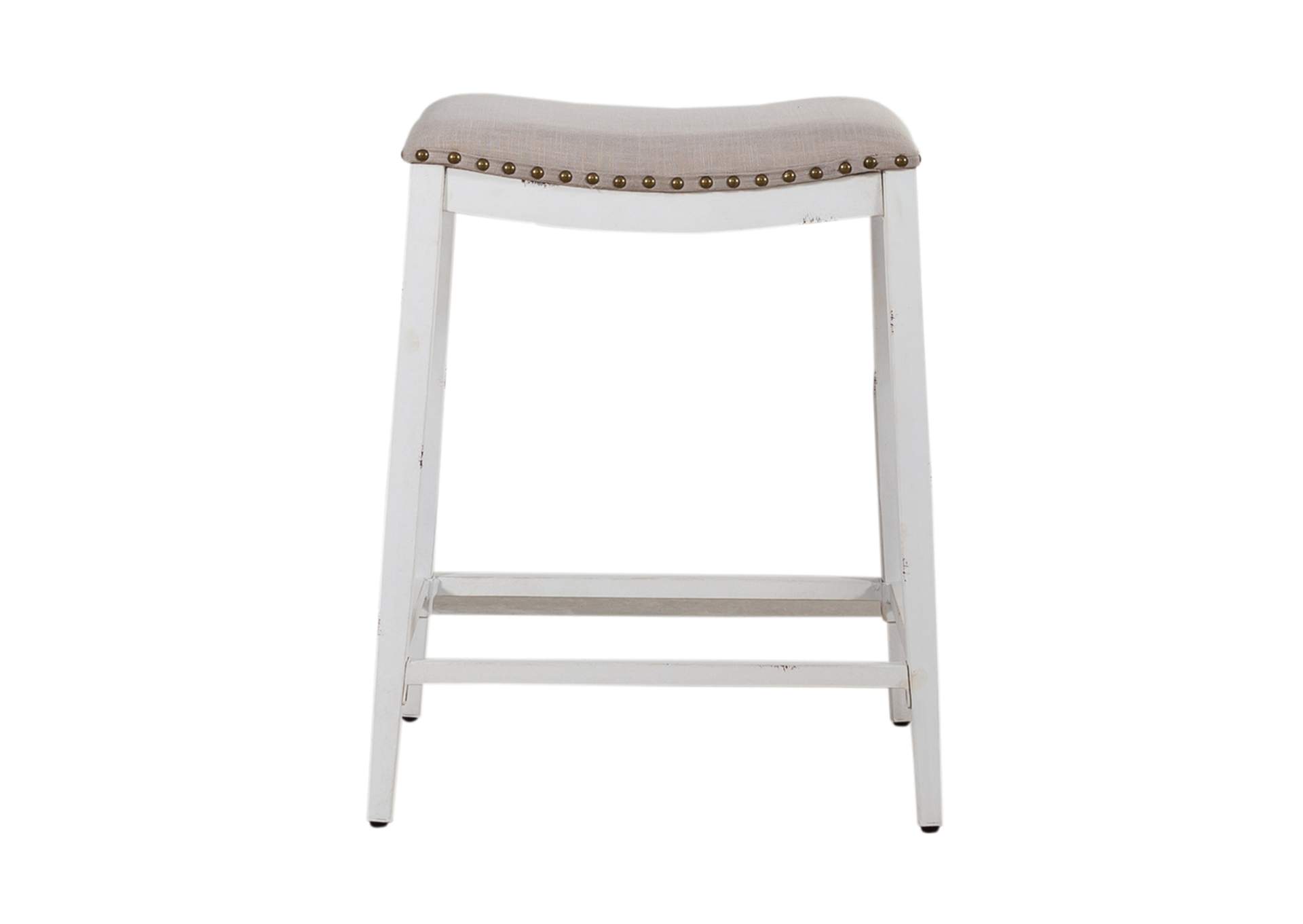 Vintage Series Backless Upholstered Counter Chair - Antique White,Liberty