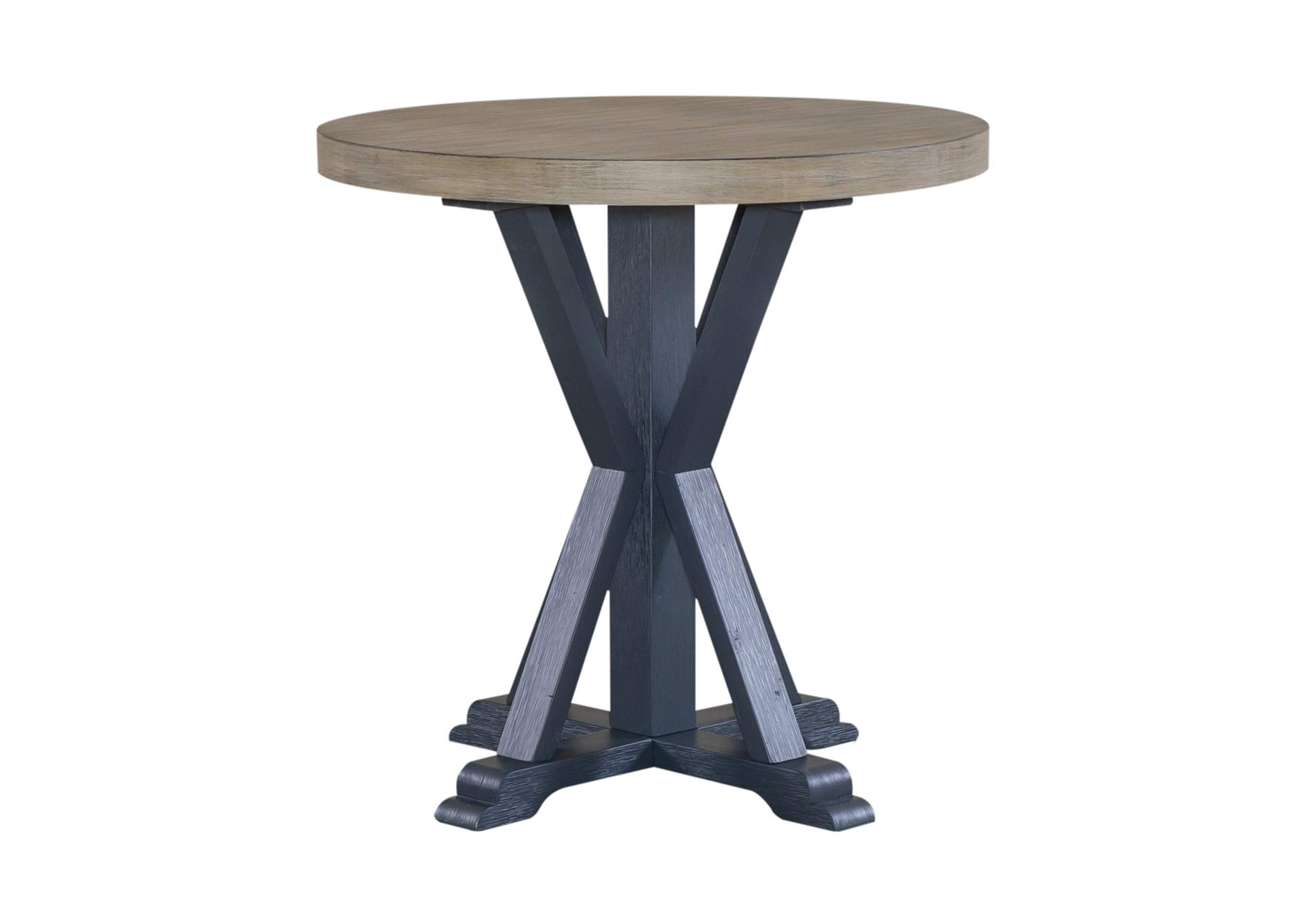 Summerville Round End Table - Navy,Liberty