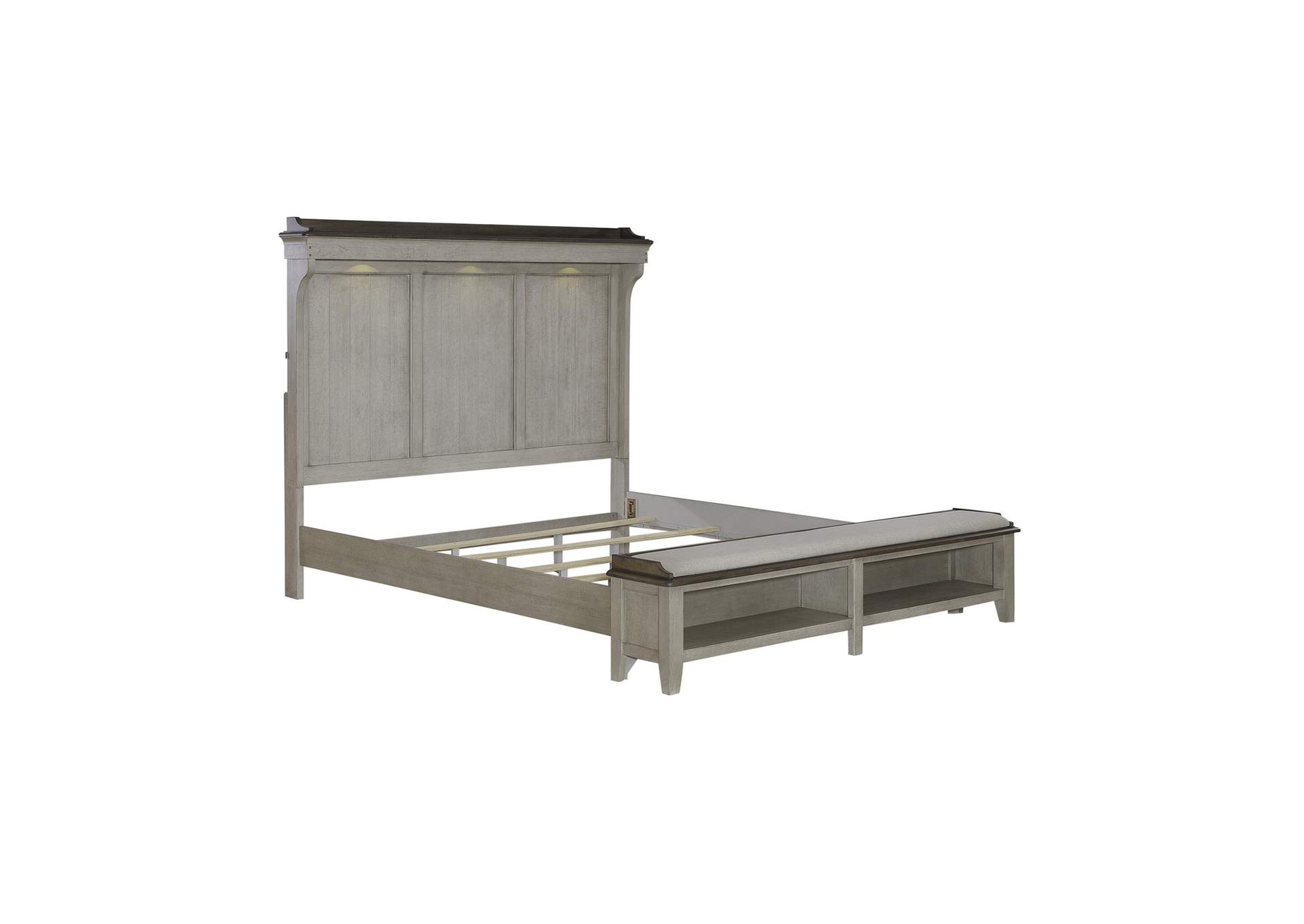 Ivy Hollow King Mantle Storage Bed,Liberty