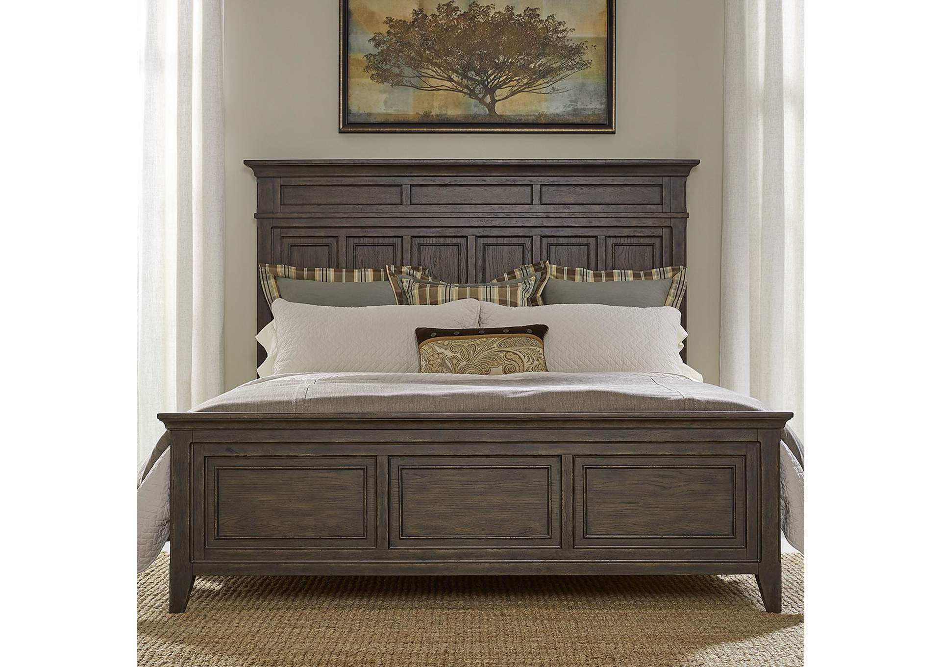 Paradise Valley King Panel Bed,Liberty