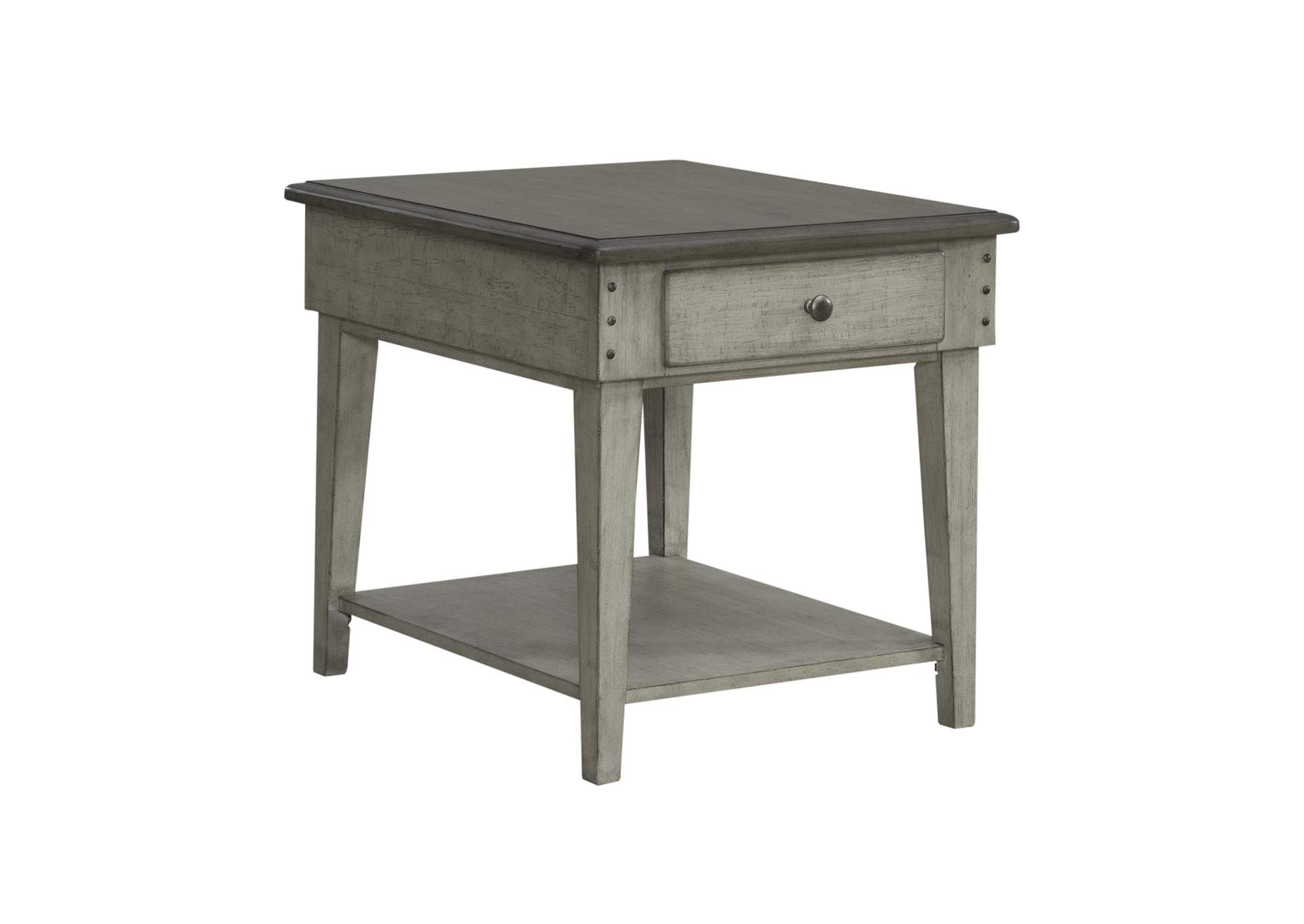 Ivy Hollow Drawer End Table,Liberty