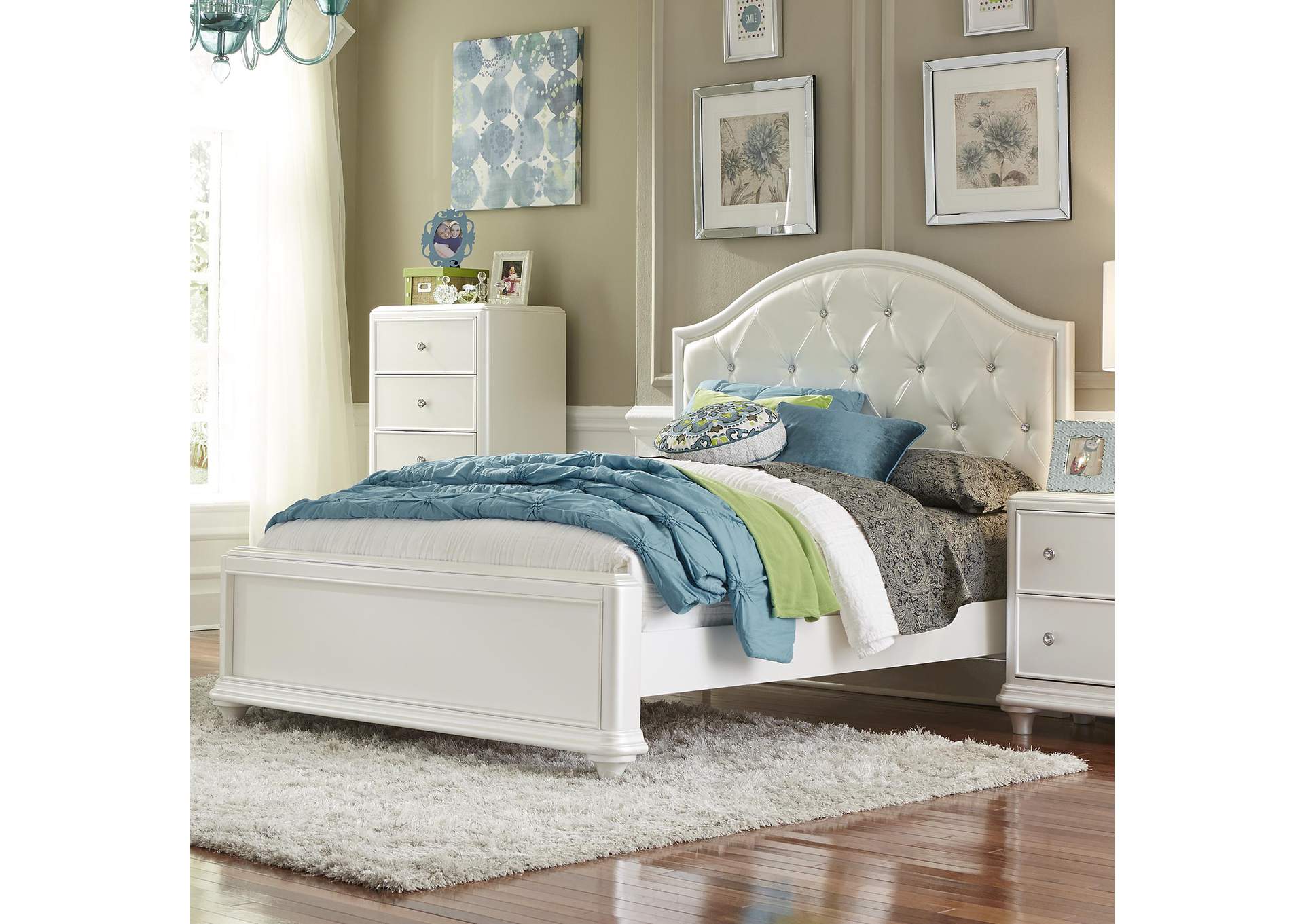 Stardust Twin Panel Bed,Liberty