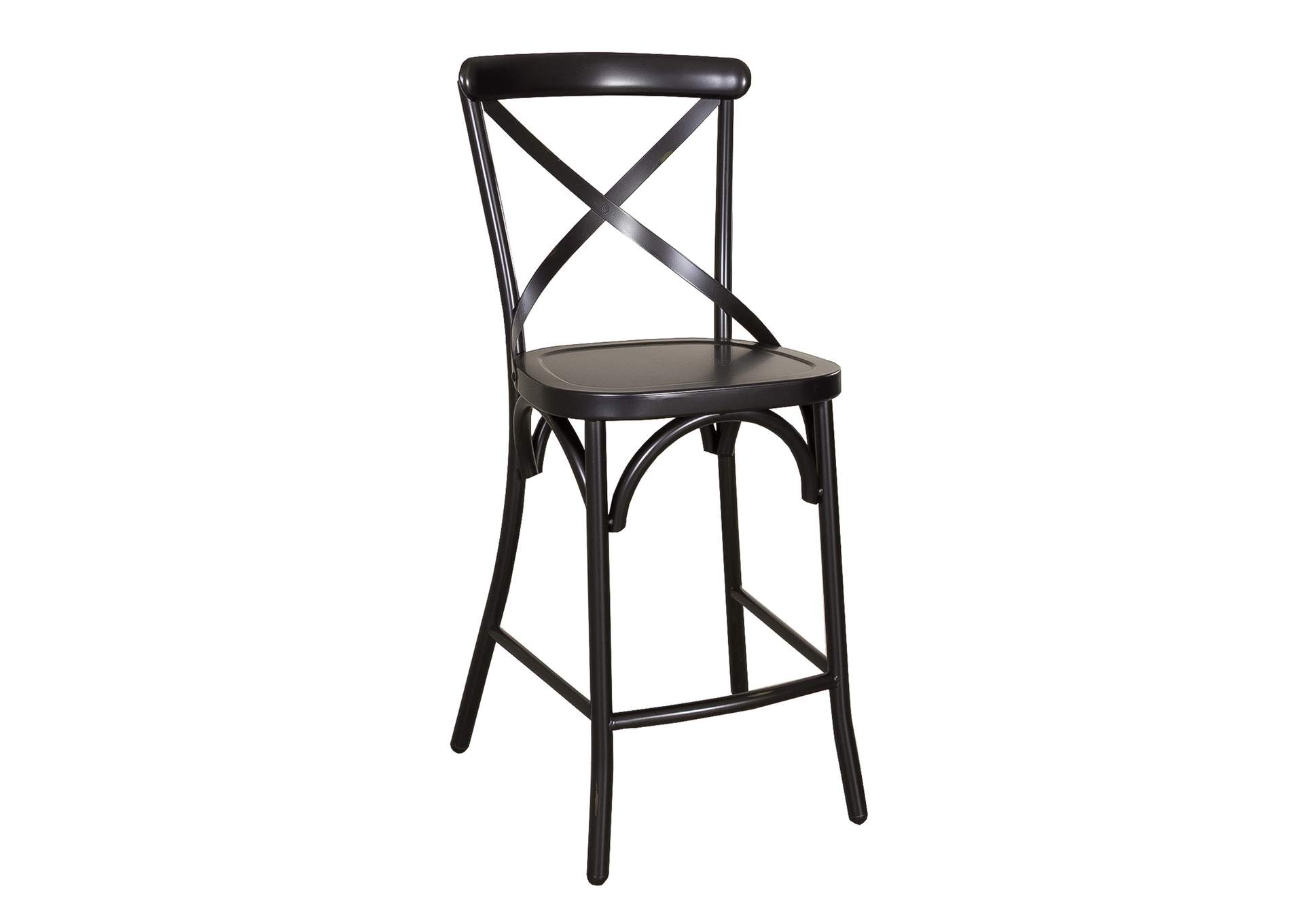 Vintage Series X Back Counter Chair - Black,Liberty