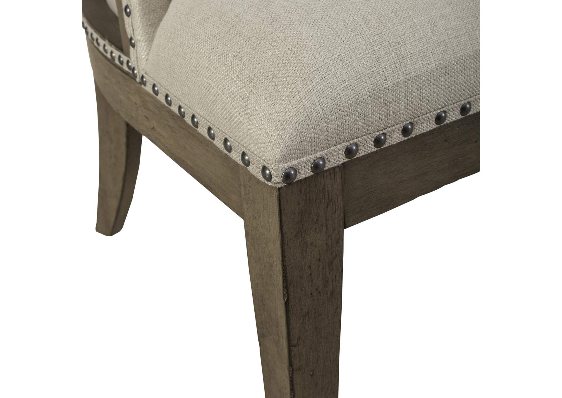 Americana Farmhouse Upholstered Shelter Side Chair (RTA),Liberty