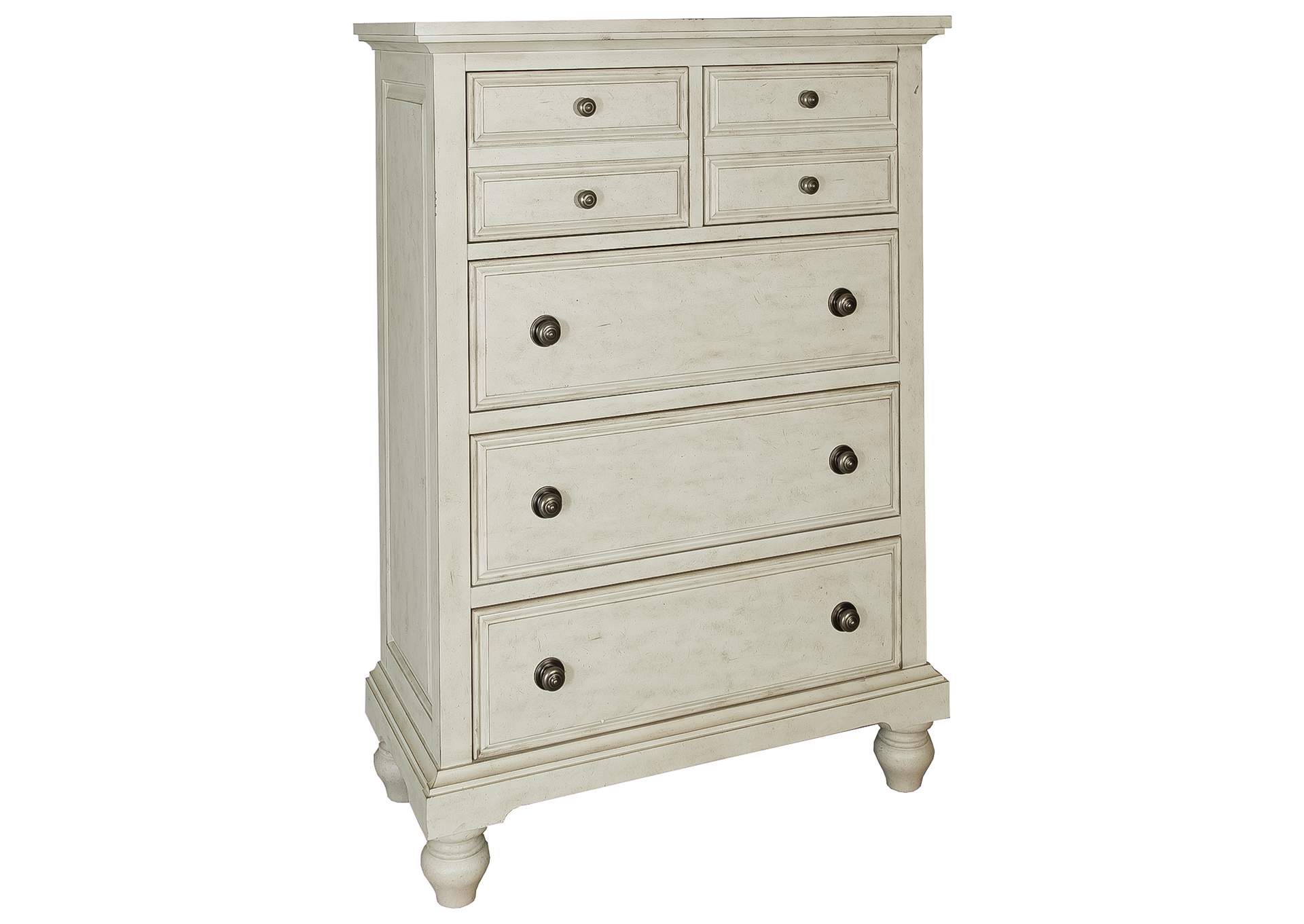High Country King Poster Bed, Dresser & Mirror, Chest,Liberty