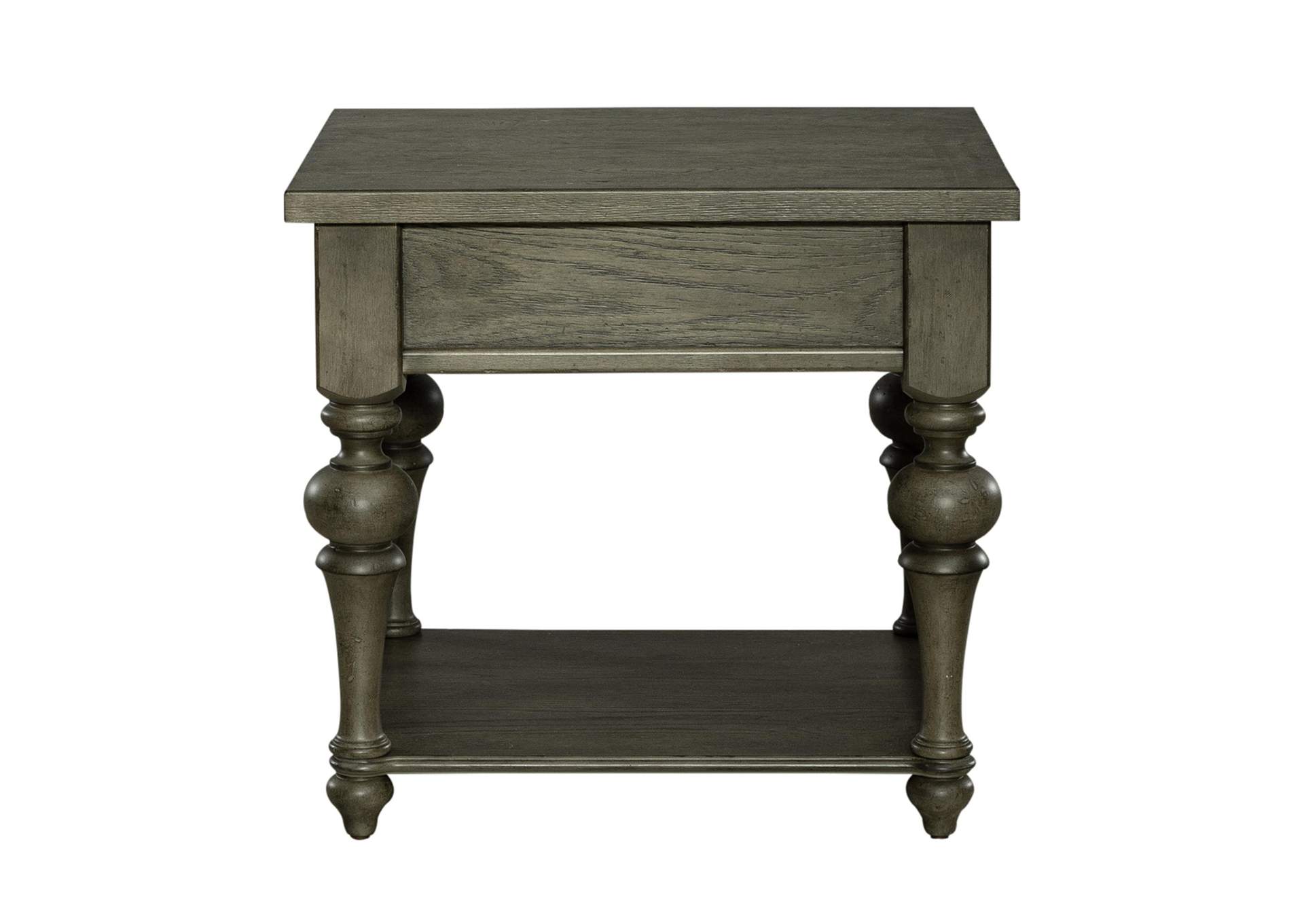 Americana Farmhouse Drawer End Table,Liberty