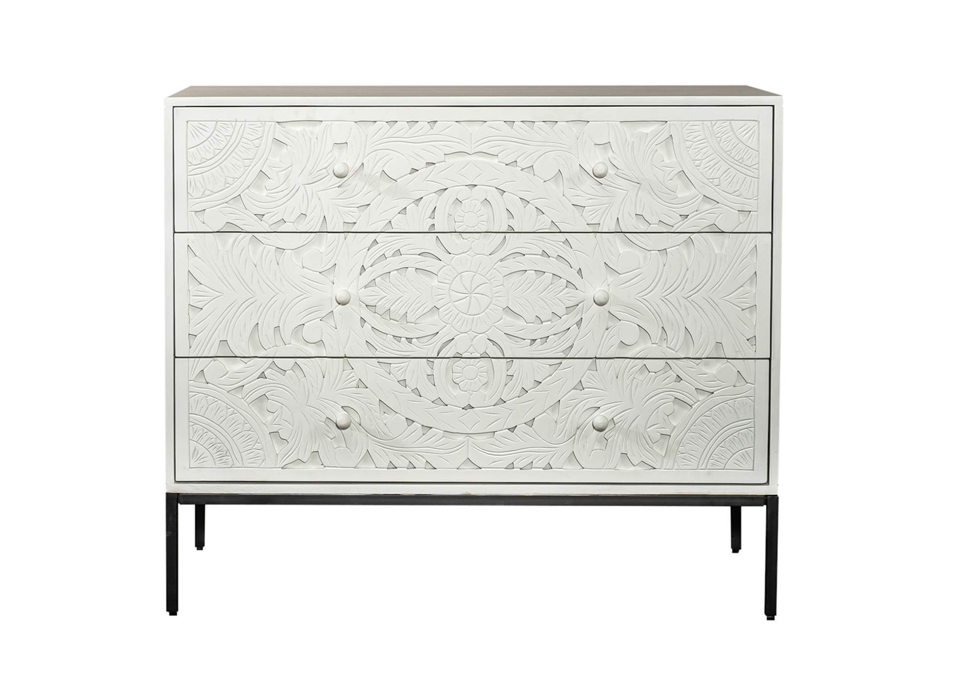 Woodlyn 3 Drawer Accent Cabinet,Liberty