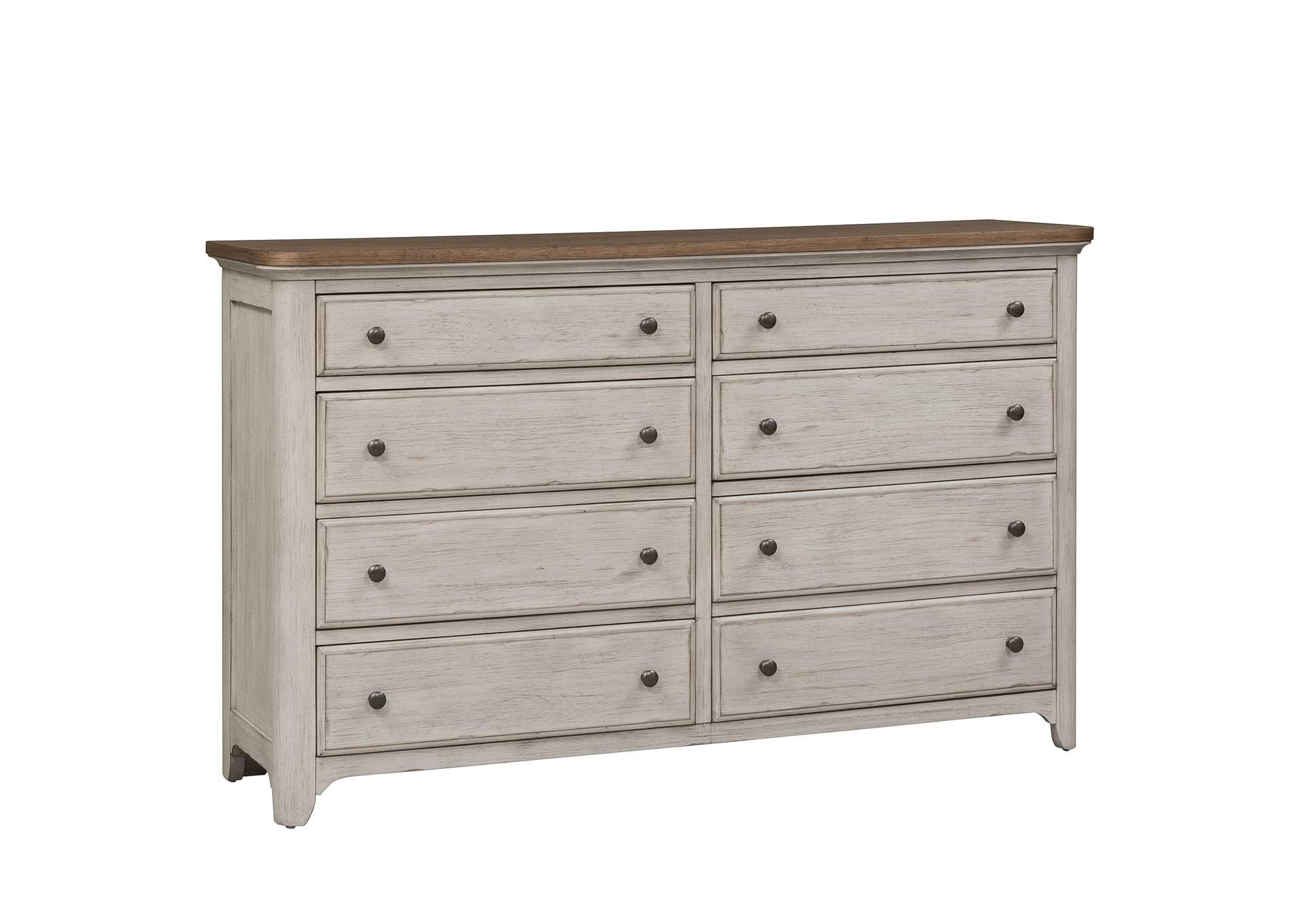 Farmhouse Reimagined 8 Drawer Dresser,Liberty