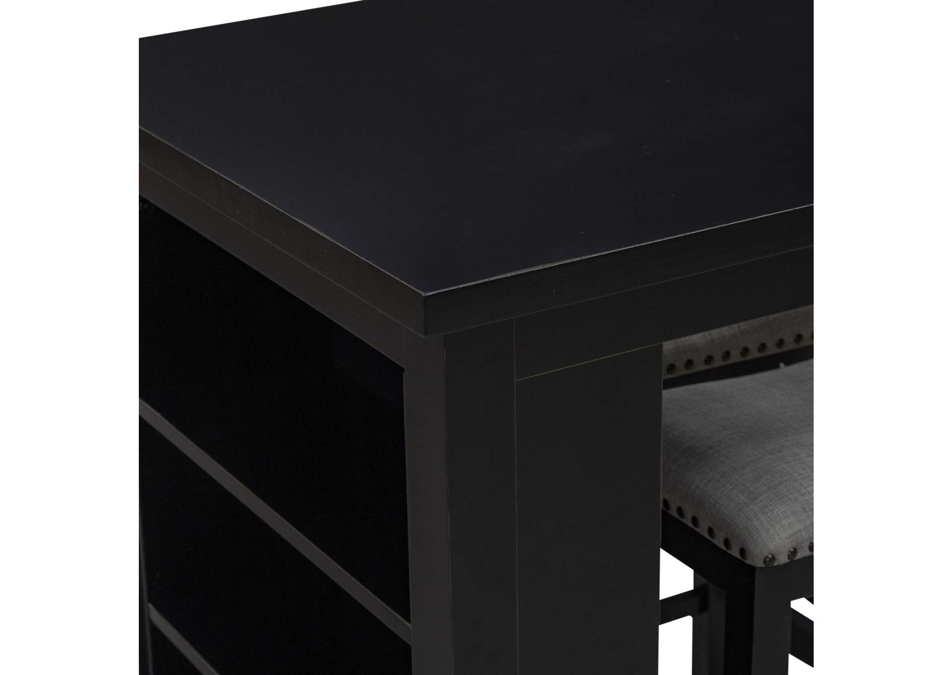 Brook Creek 3 Piece Counter Set - Black,Liberty