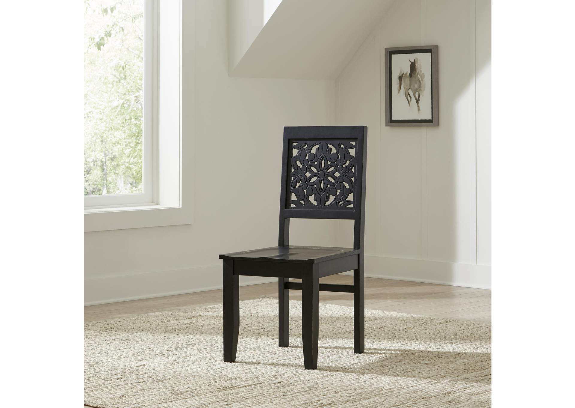 Trellis Lane Accent Chair - Black,Liberty