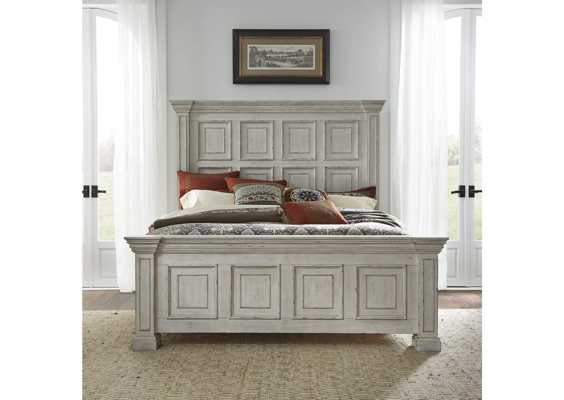 Big Valley Queen Panel Bed,Liberty