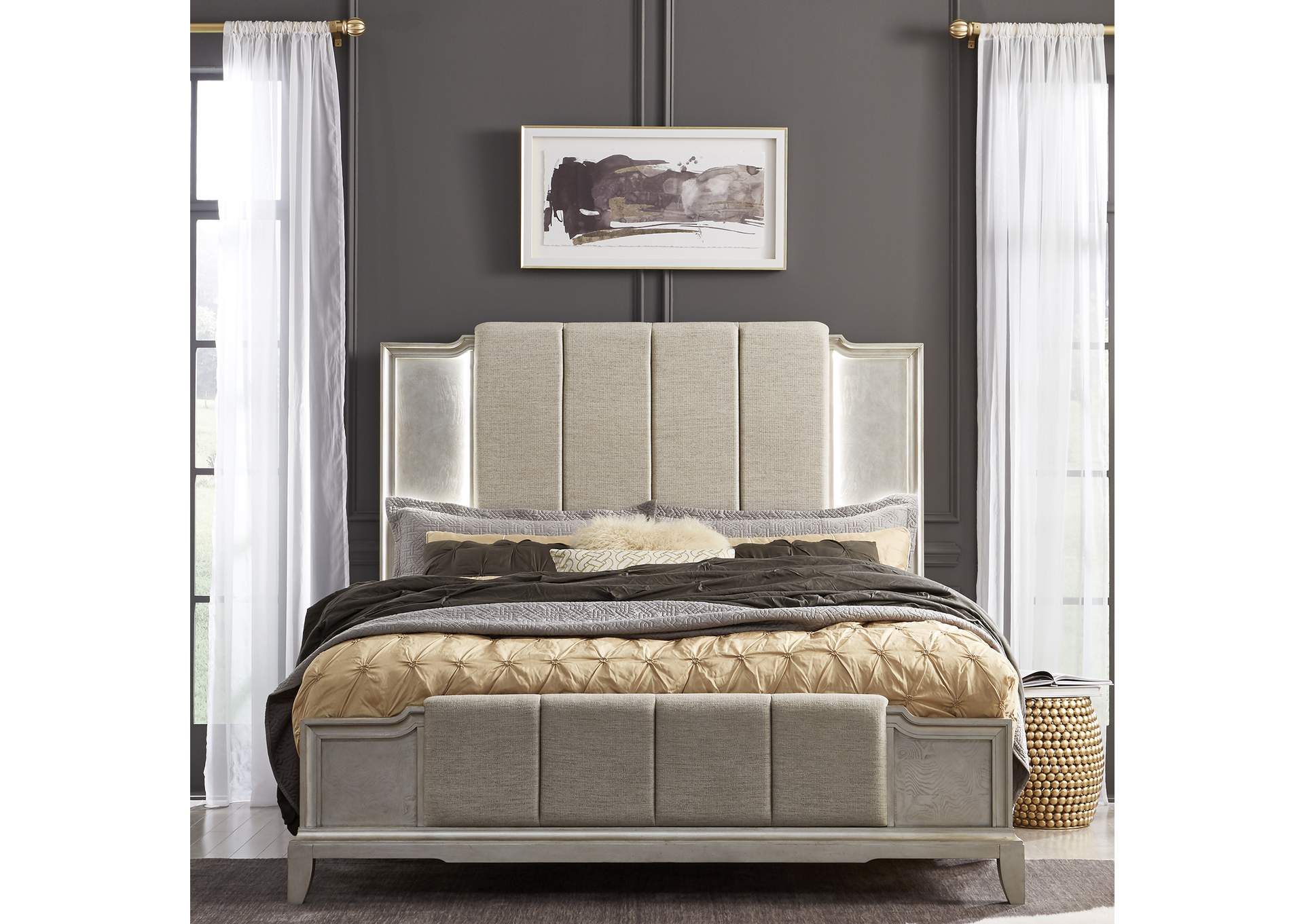 Montage King Upholstered Bed,Liberty