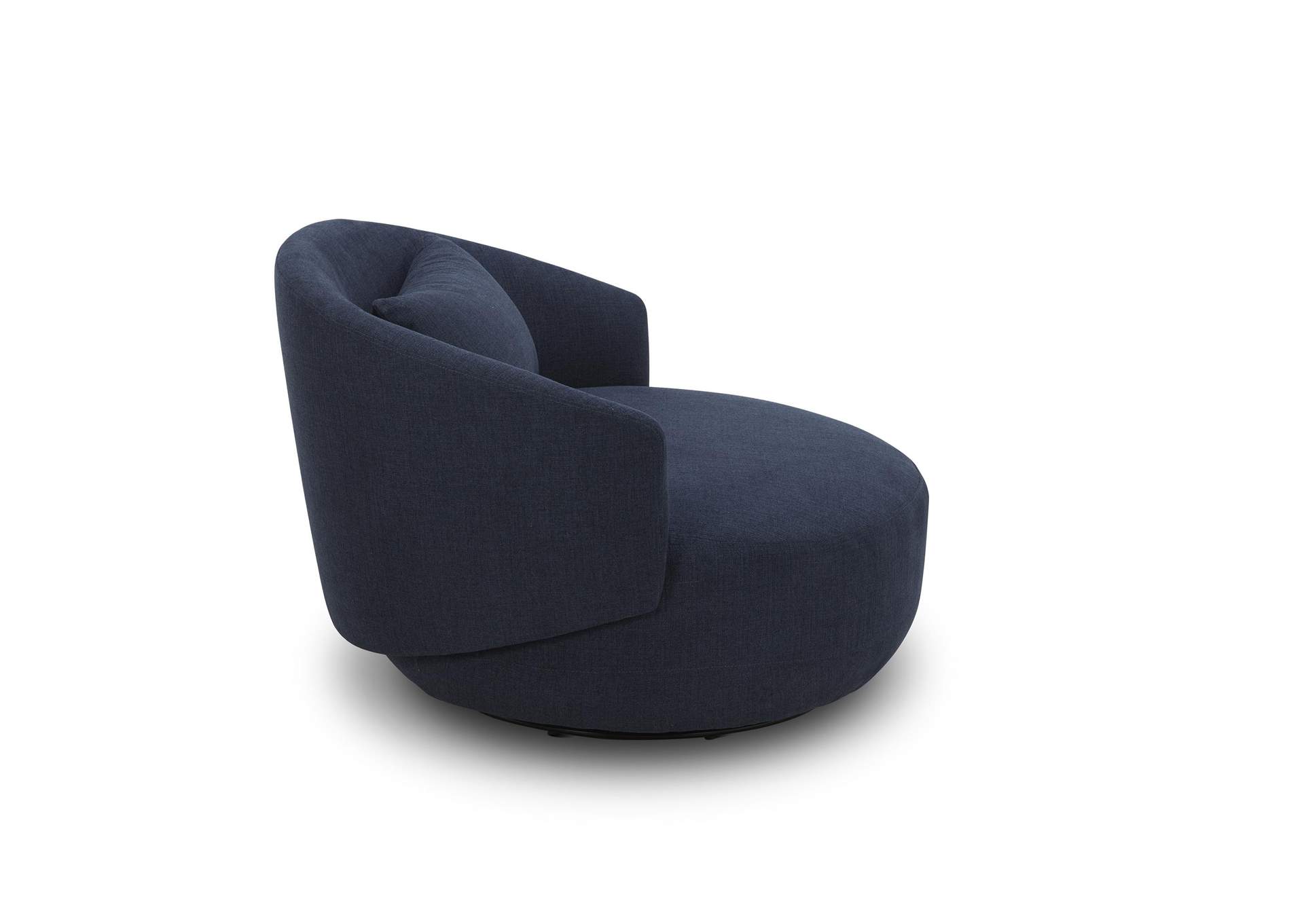 Haley Upholstered Swivel Cuddler Chair - Midnight,Liberty