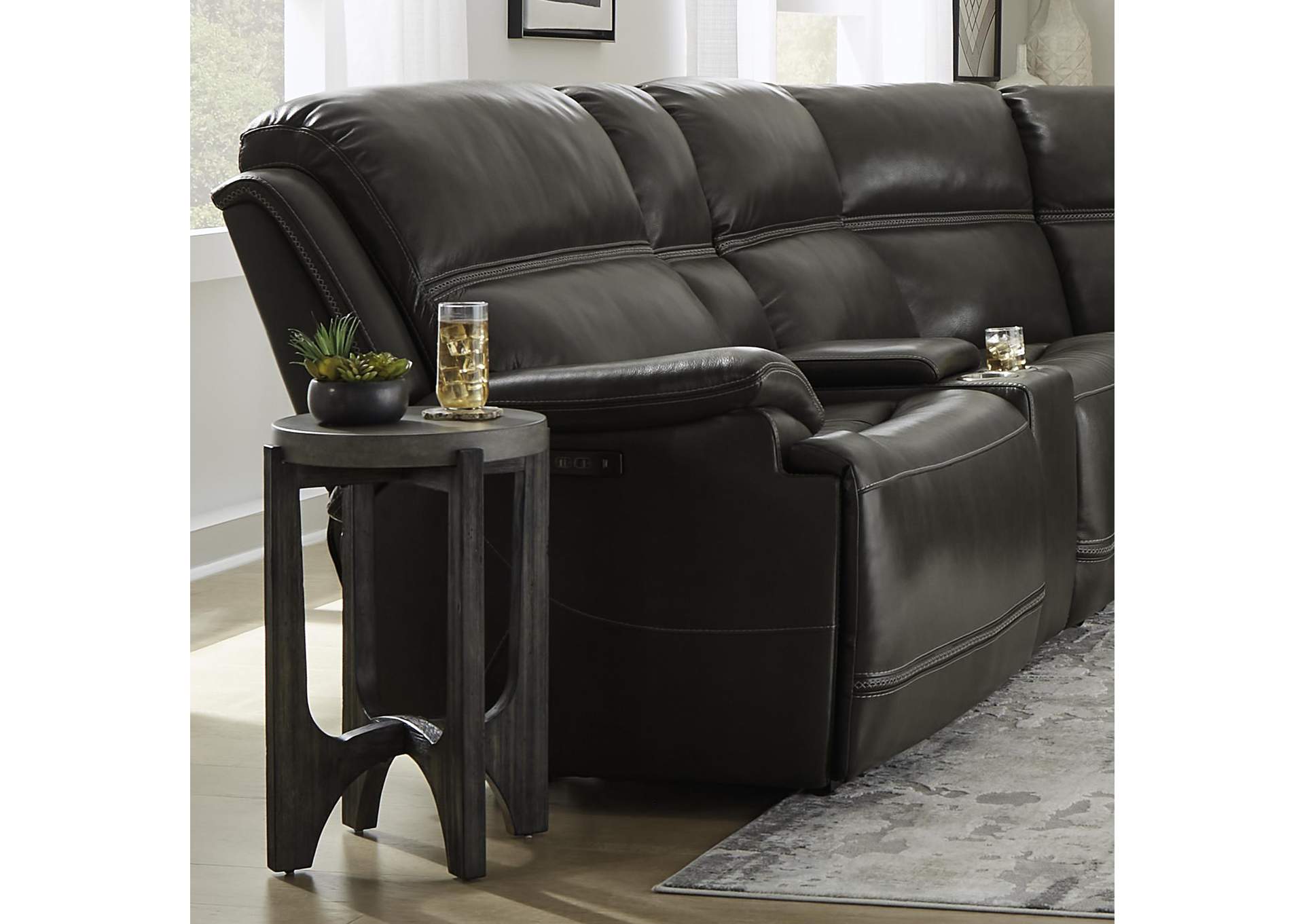 Bentley L Arm Recliner P2 & ZG - Graphite,Liberty