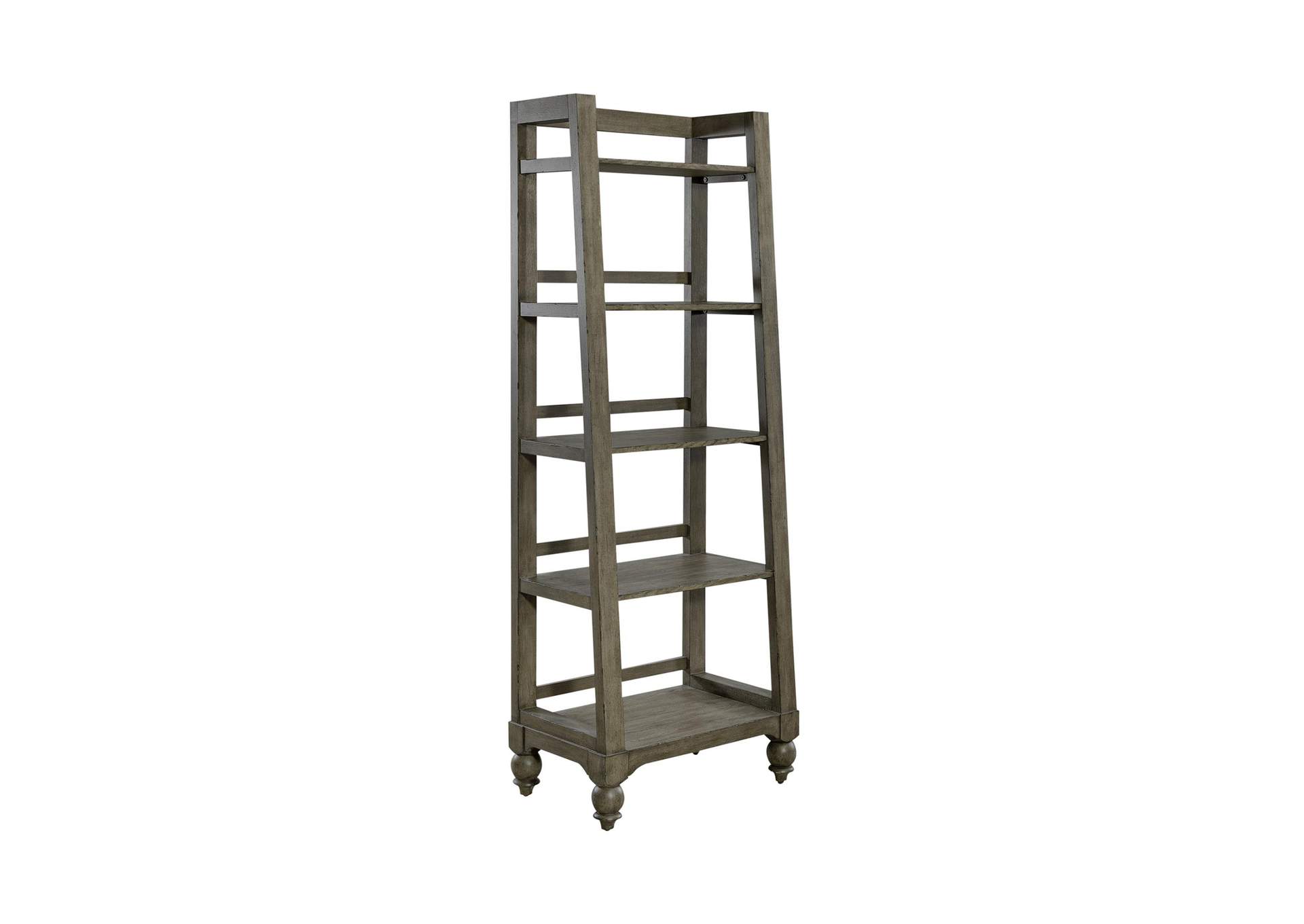 Americana Farmhouse Leaning Pier Bookcase,Liberty