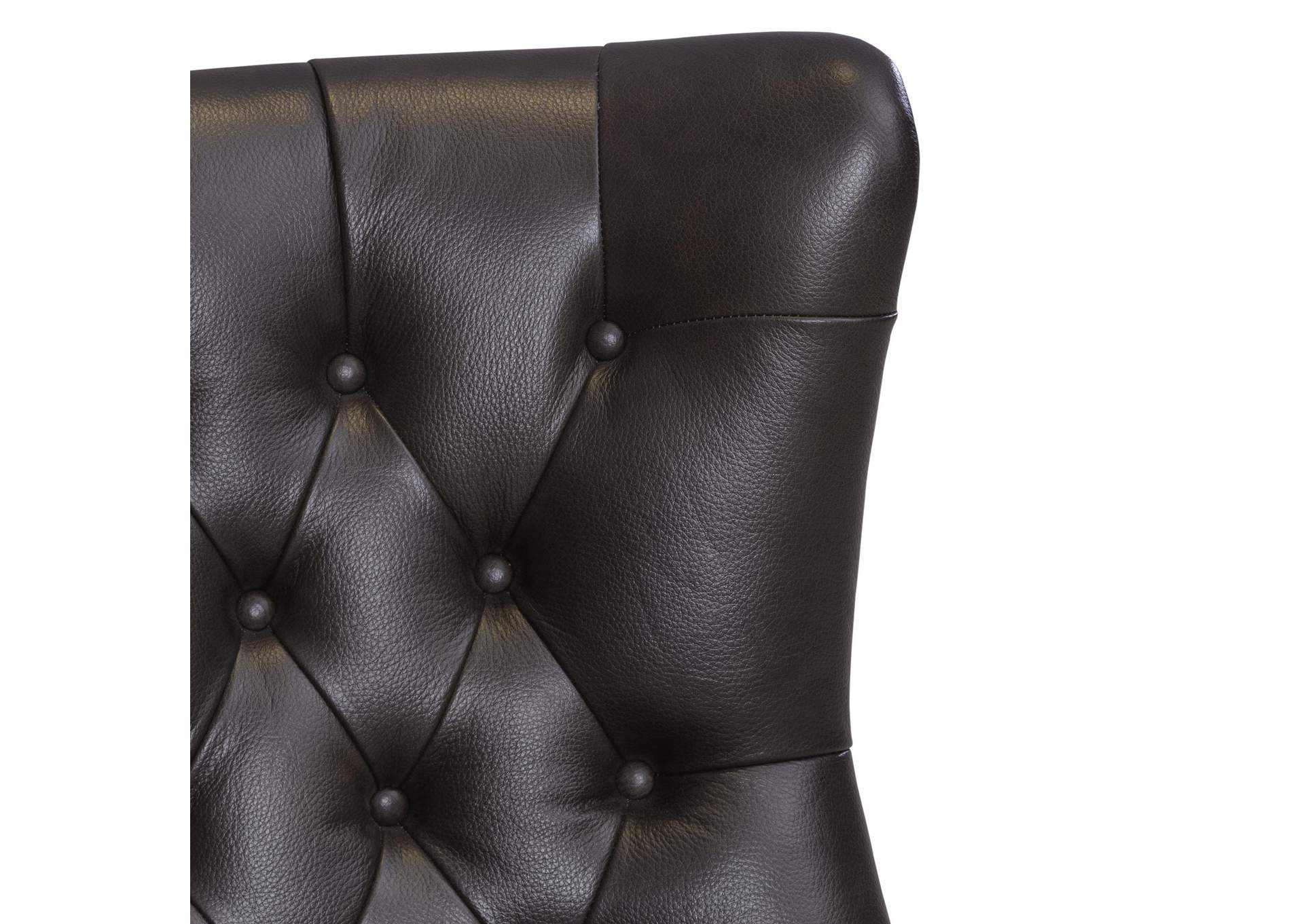 Garrison Leather Accent Chair - Brown,Liberty