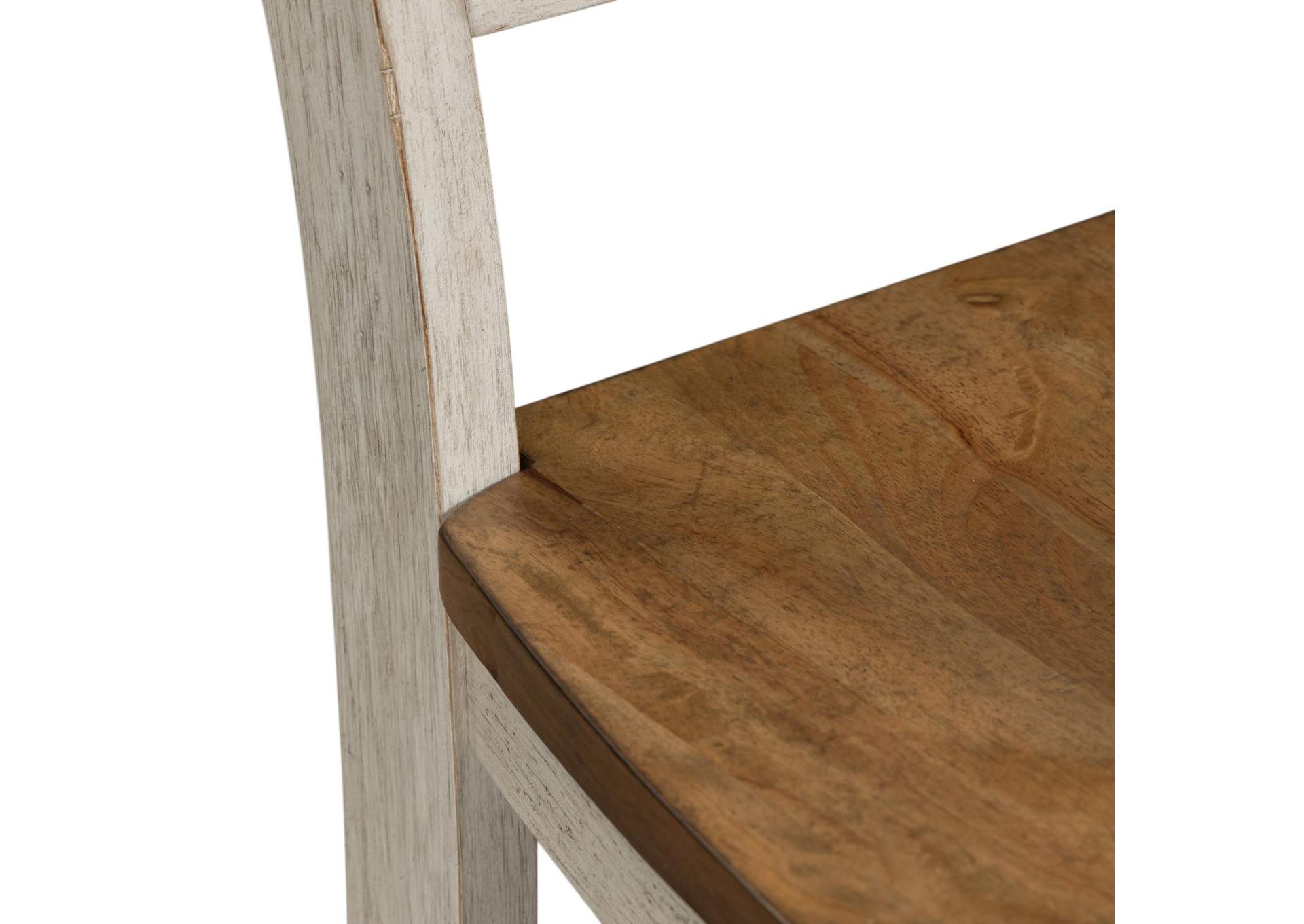 Farmhouse Reimagined Ladder Back Side Chair (RTA),Liberty