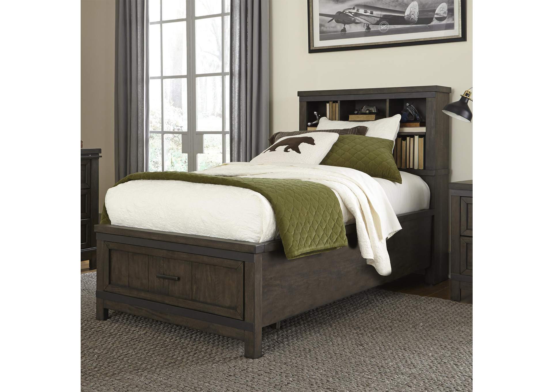 Thornwood Hills Twin Bookcase Bed,Liberty