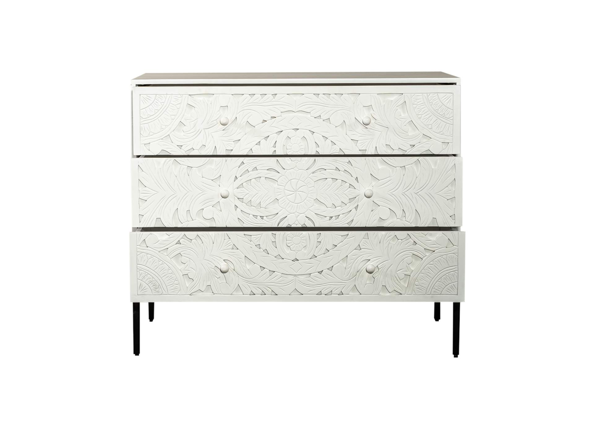 Woodlyn 3 Drawer Accent Cabinet,Liberty