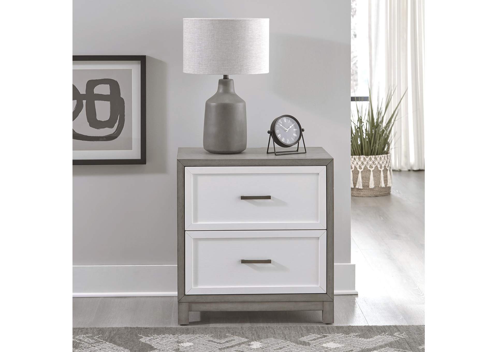 Palmetto Heights 2 Drawer Nightstand with Charging Station,Liberty