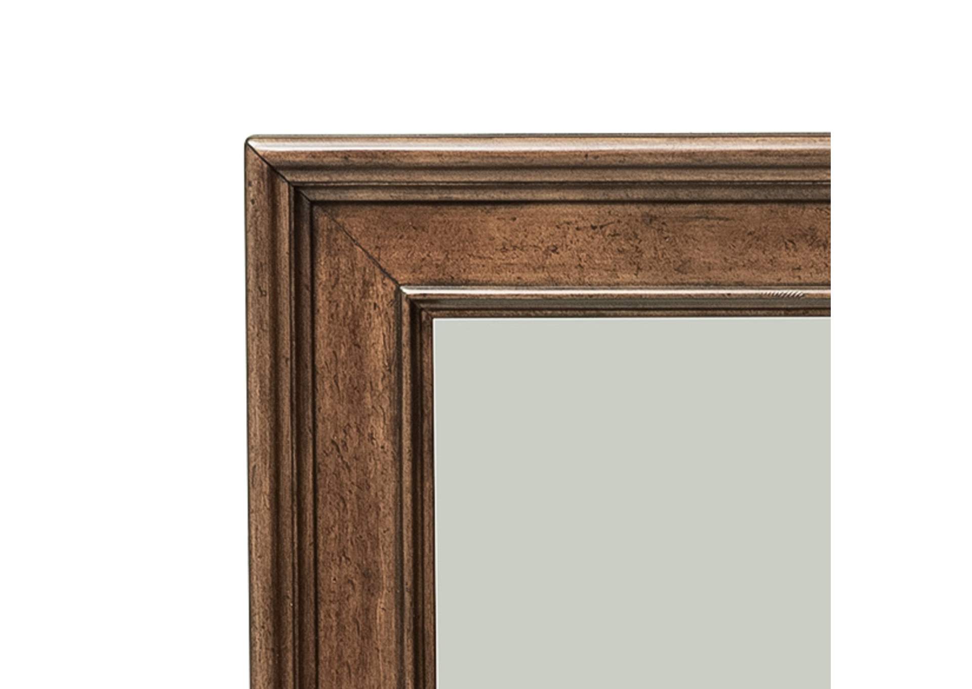Rustic Traditions Queen Sleigh Bed, Dresser & Mirror,Liberty
