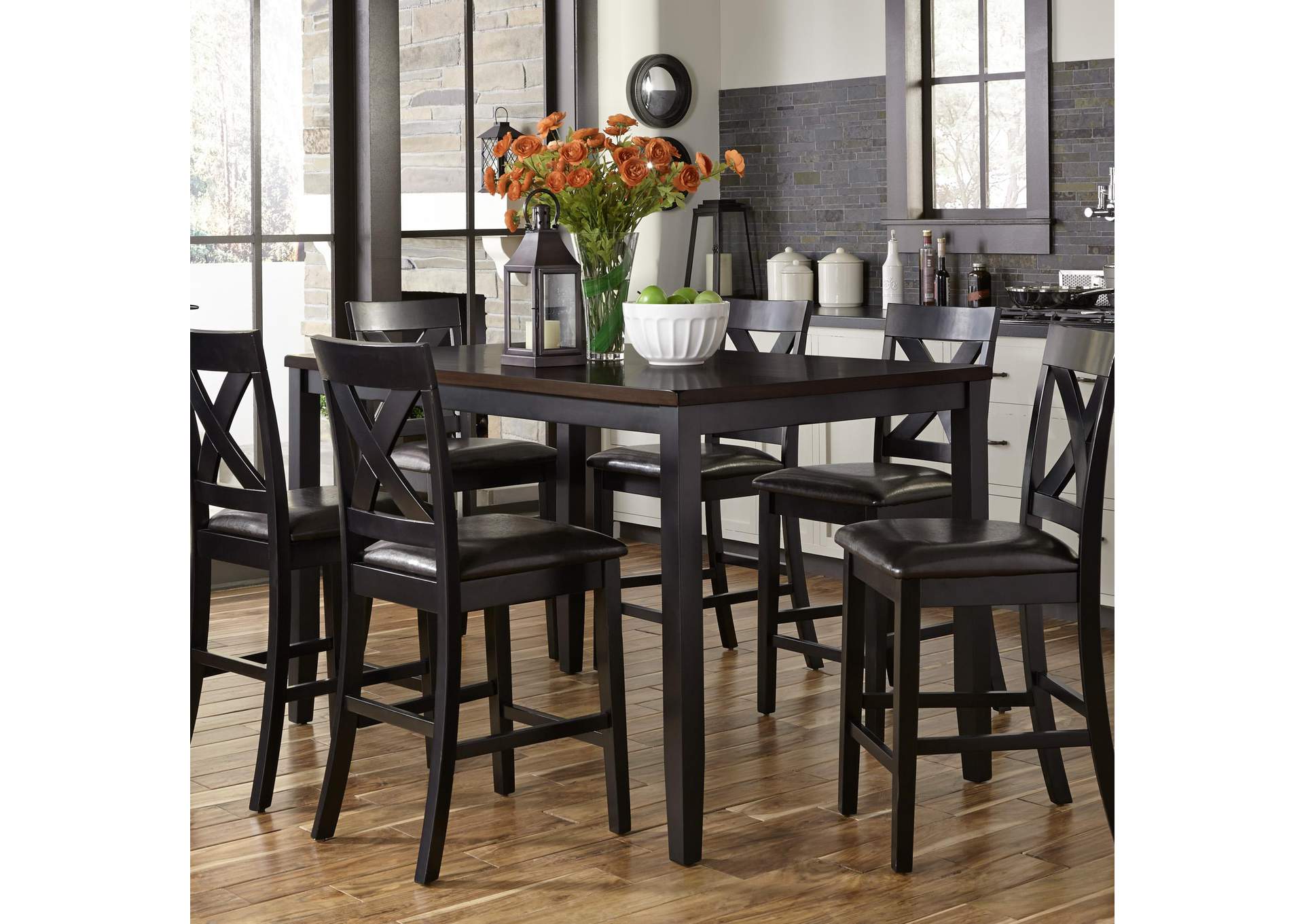 Thornton 7 Piece Gathering Table Set,Liberty