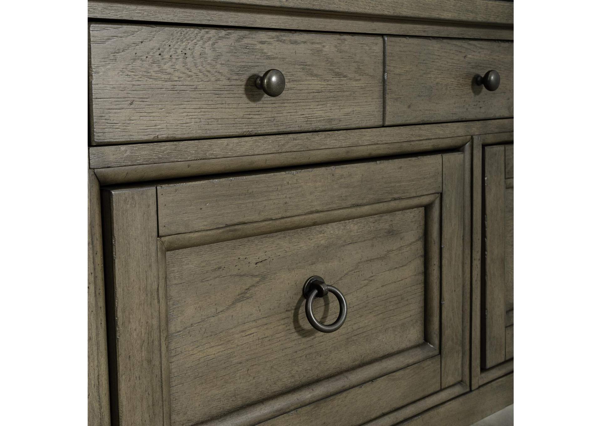 Americana Farmhouse Credenza,Liberty