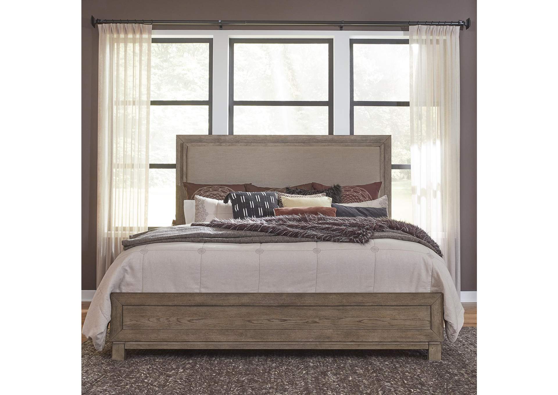 Canyon Road King Upholstered Bed,Liberty