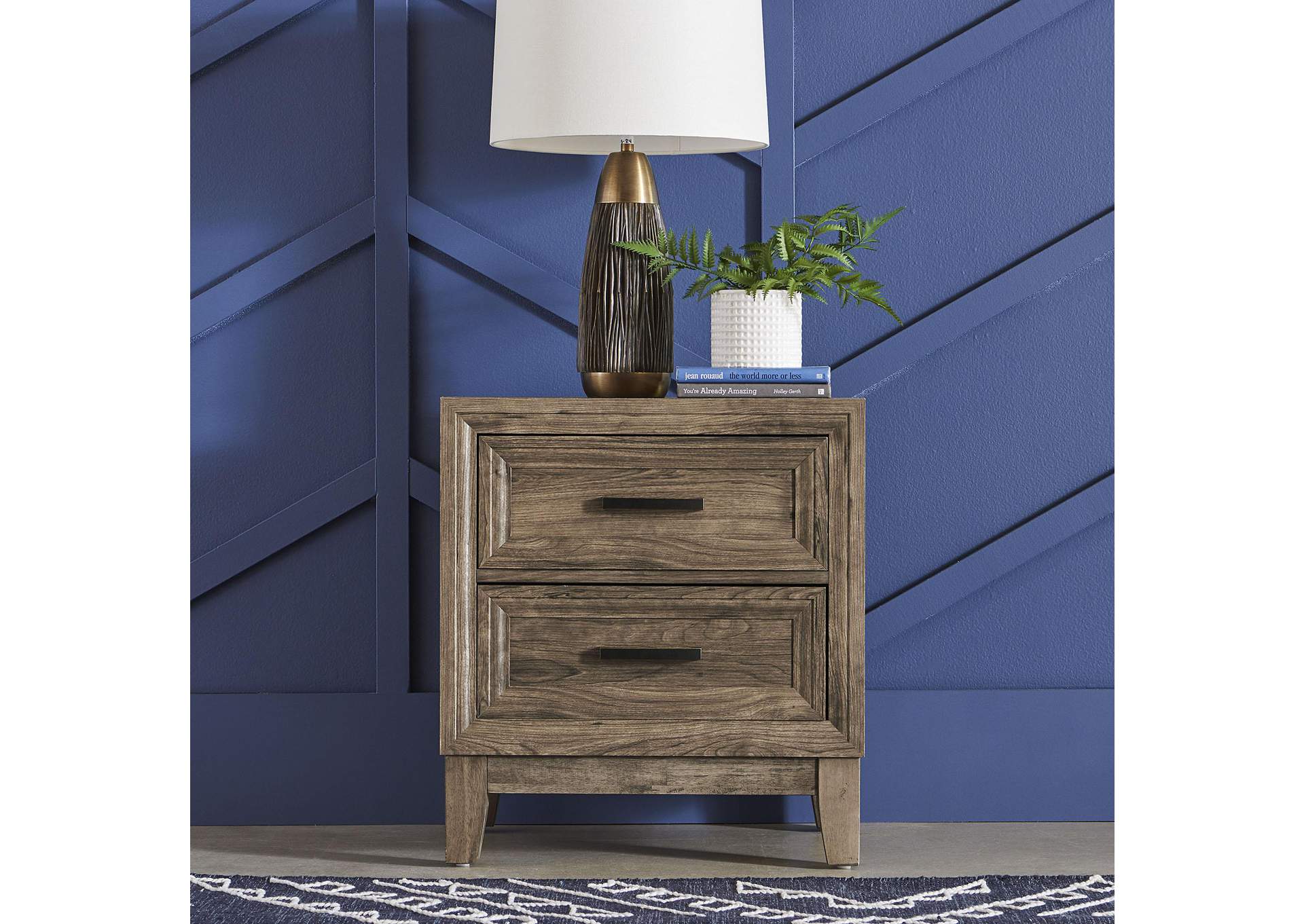 Ridgecrest 2 Drawer Nightstand,Liberty